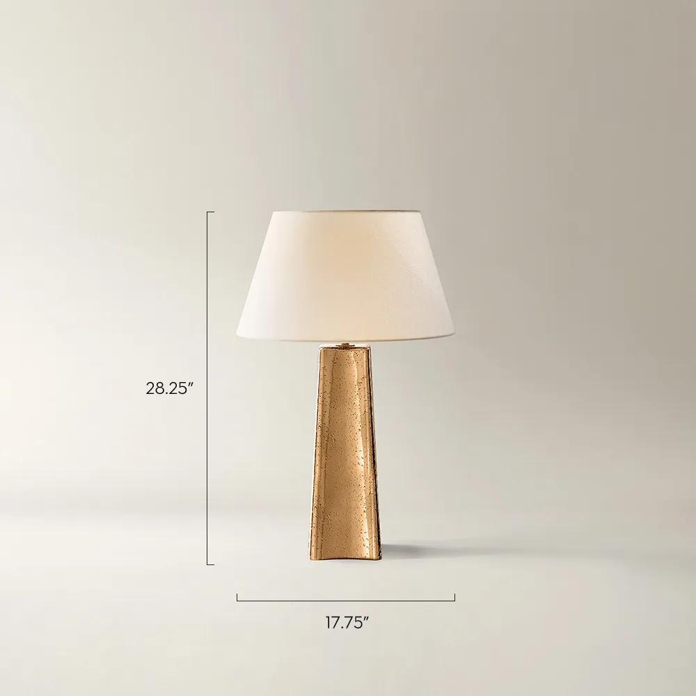 Uma Texture Glass Table Lamp - Gold