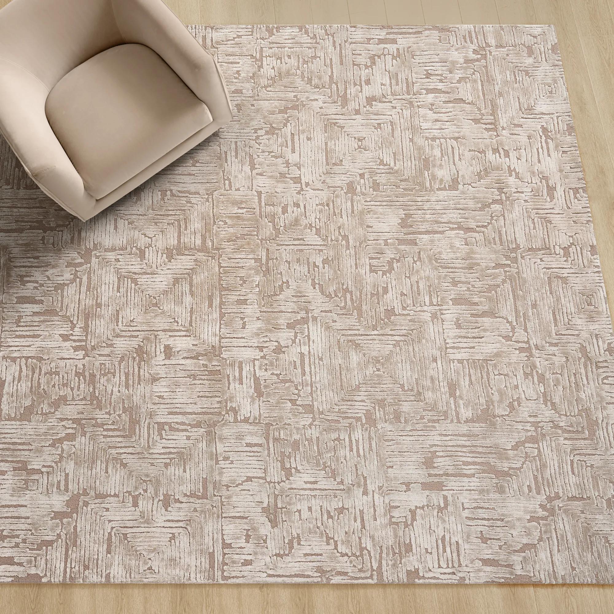 Andra Dimensional Rug - Mocha Rose
