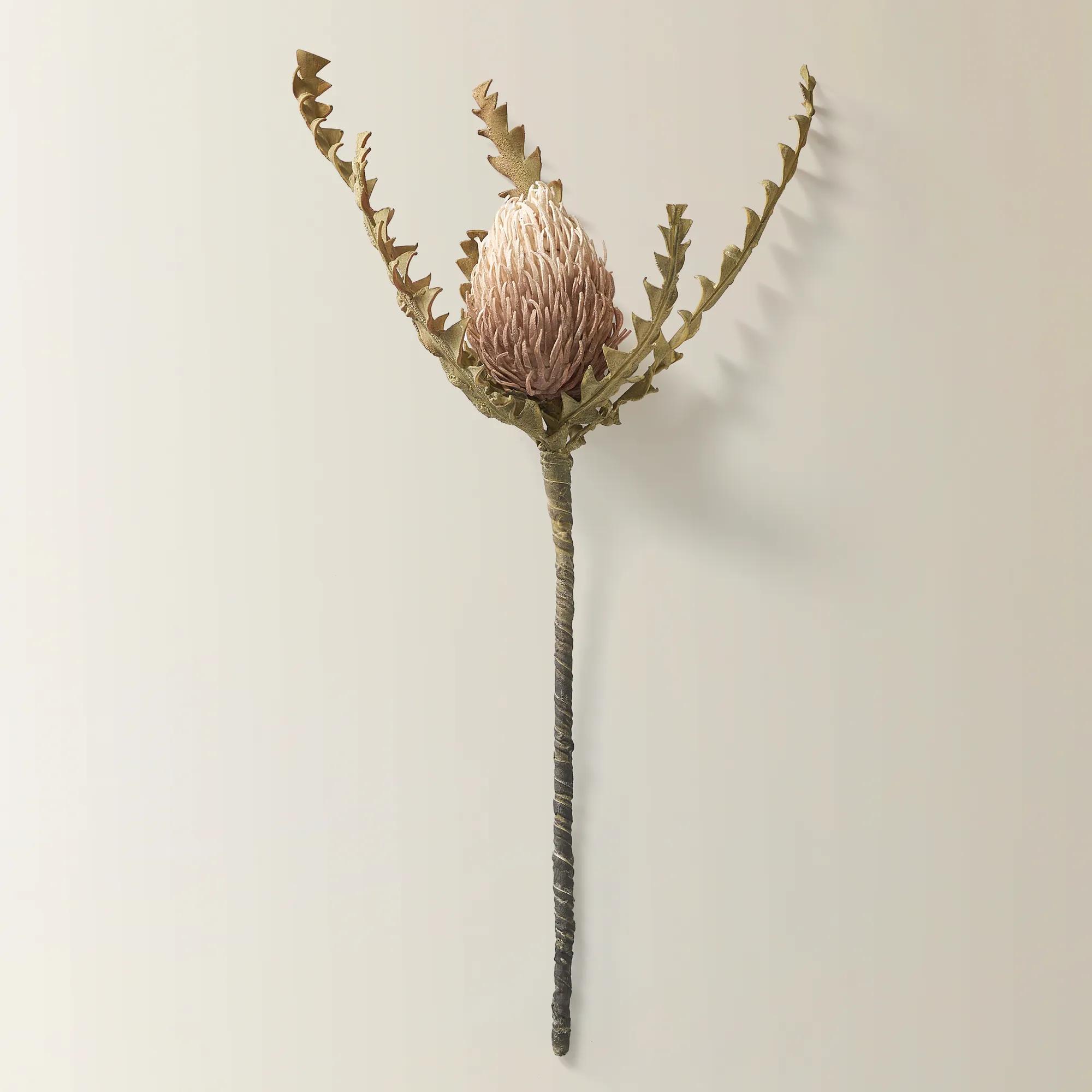 Yellow Banksia Stem 32.75" - Set of 3