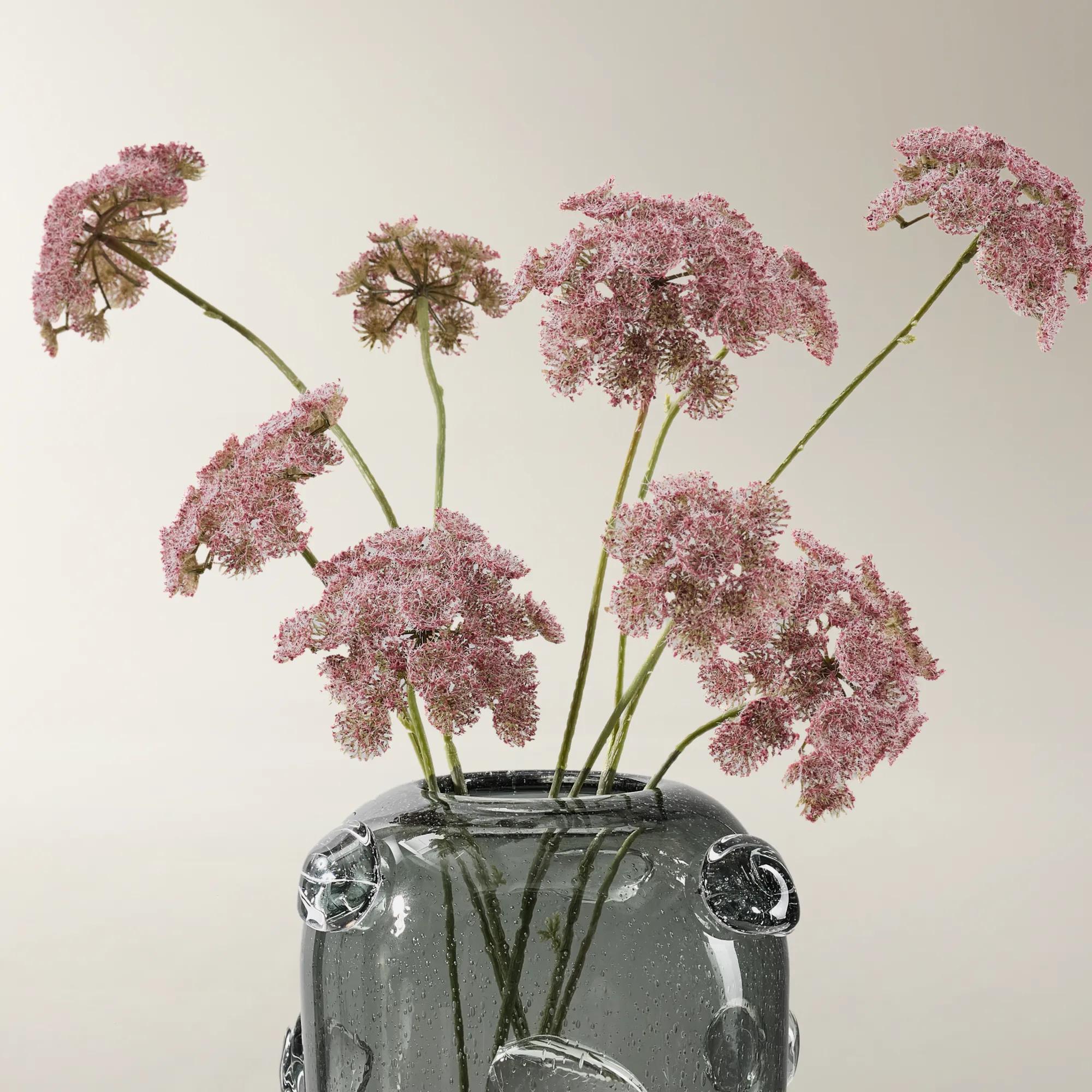 Mauve Queens Lace Stem 30.5" - Set of 3