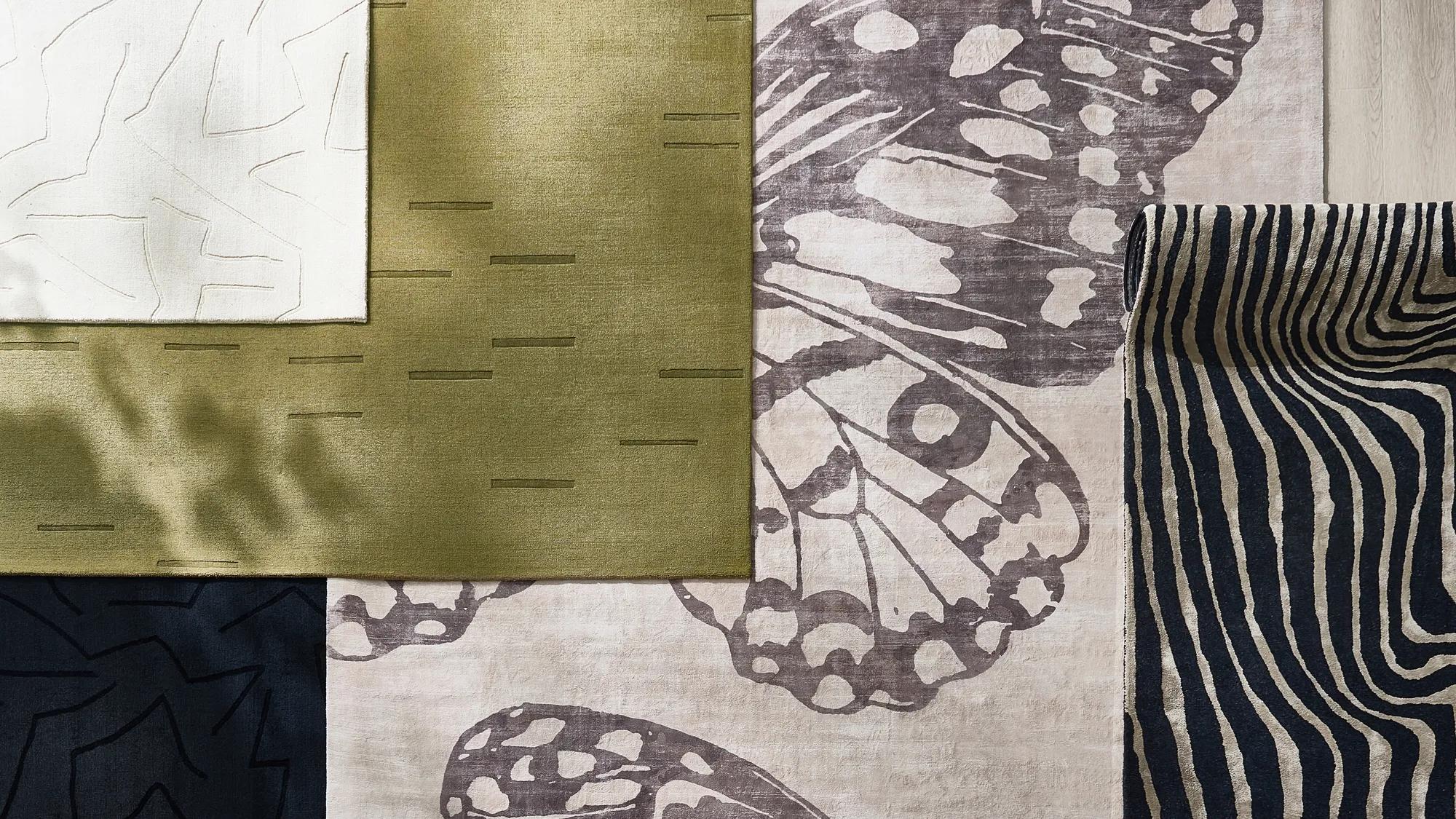 Abstract Zebra Rug