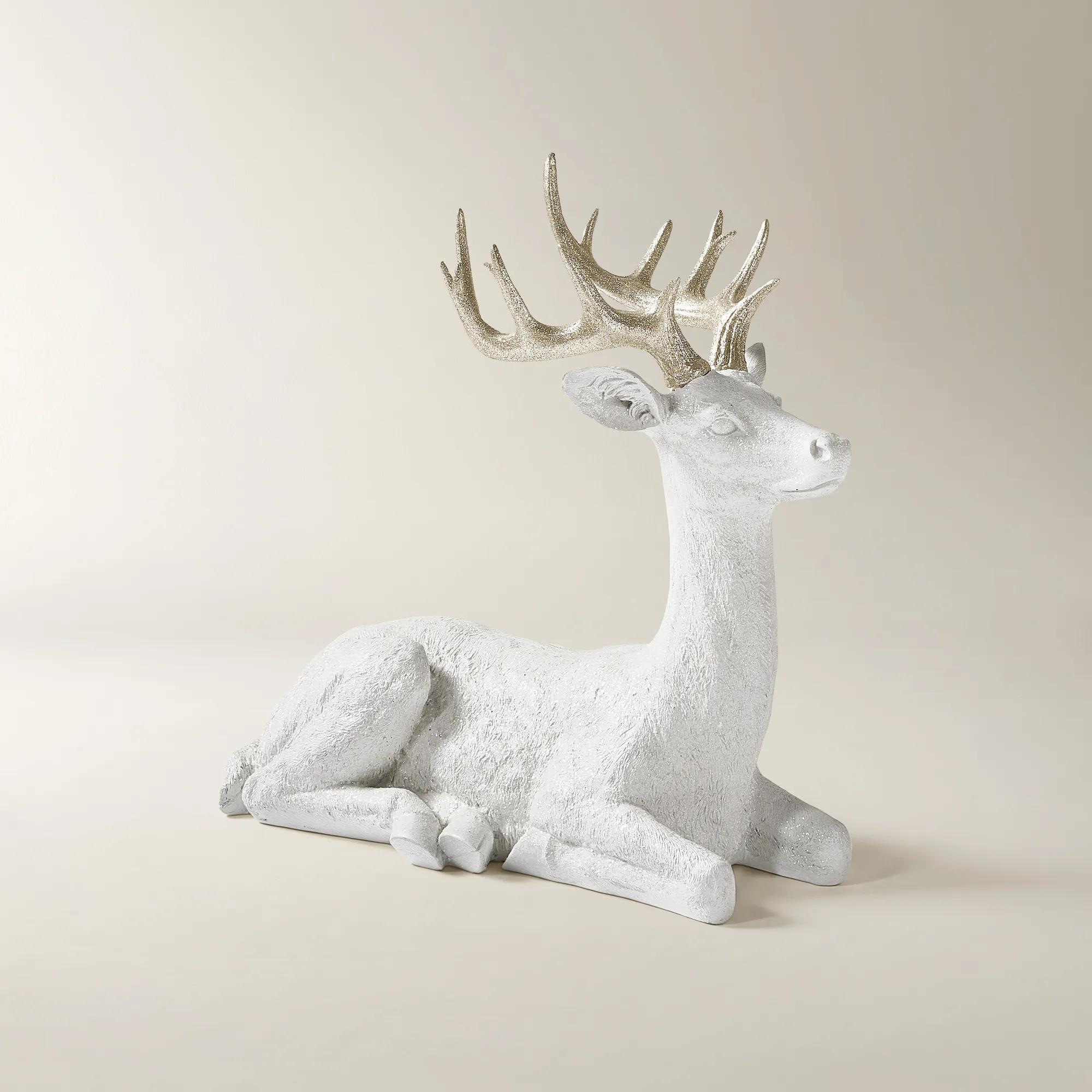 Majestic Deer White/Champagne - 22" & 32"