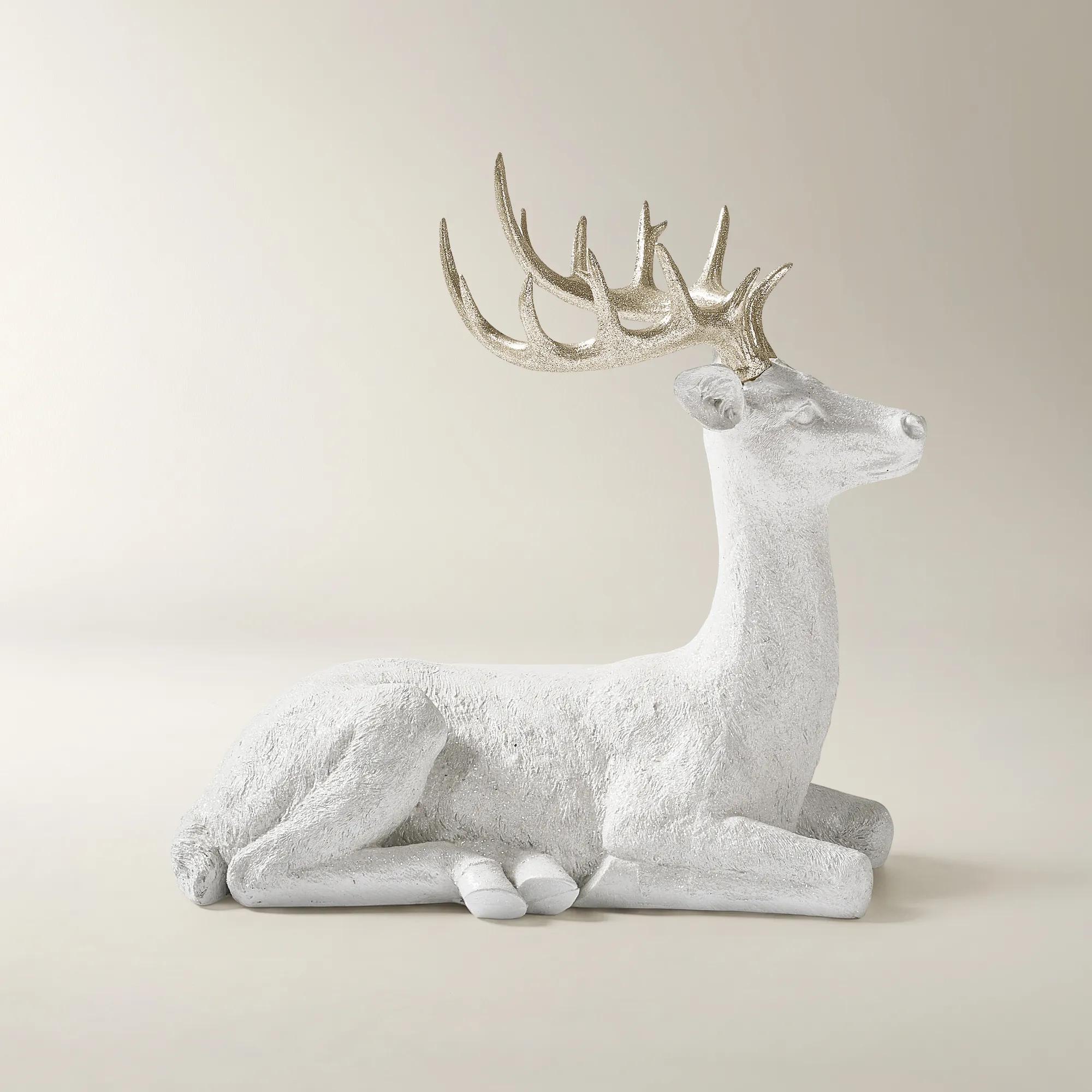 Majestic Deer White/Champagne - 22" & 32"