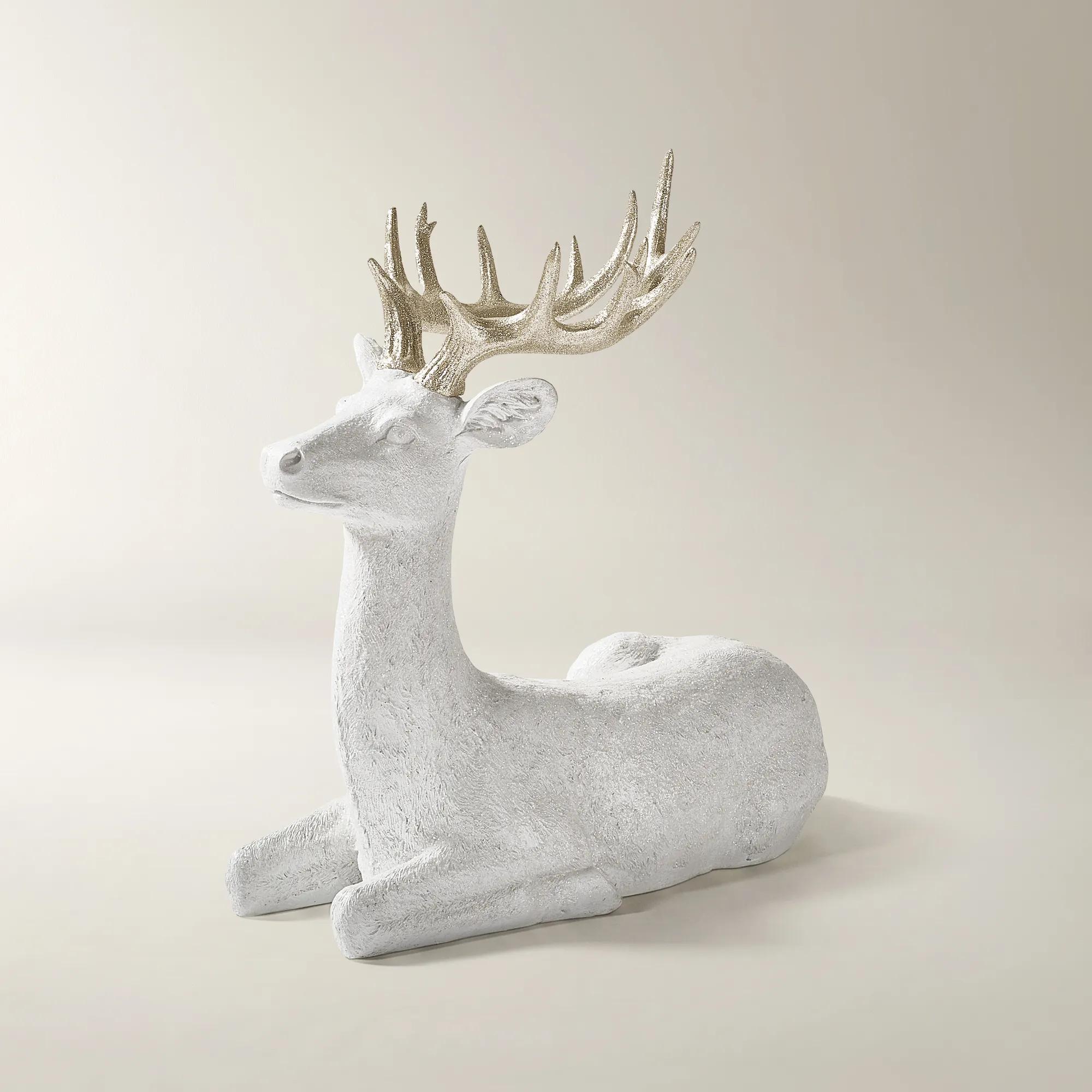 Majestic Deer White/Champagne - 22" & 32"