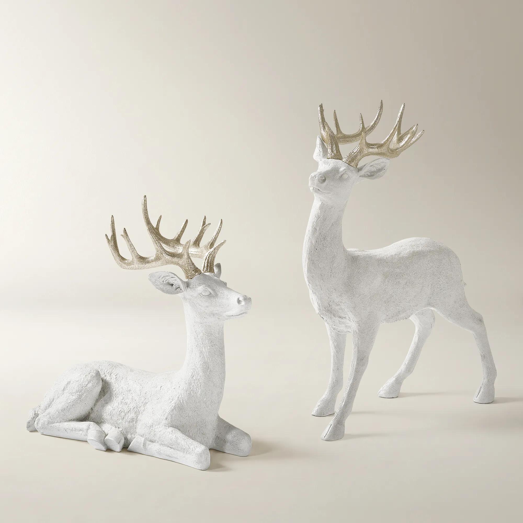 Majestic Deer White/Champagne - 22" & 32"