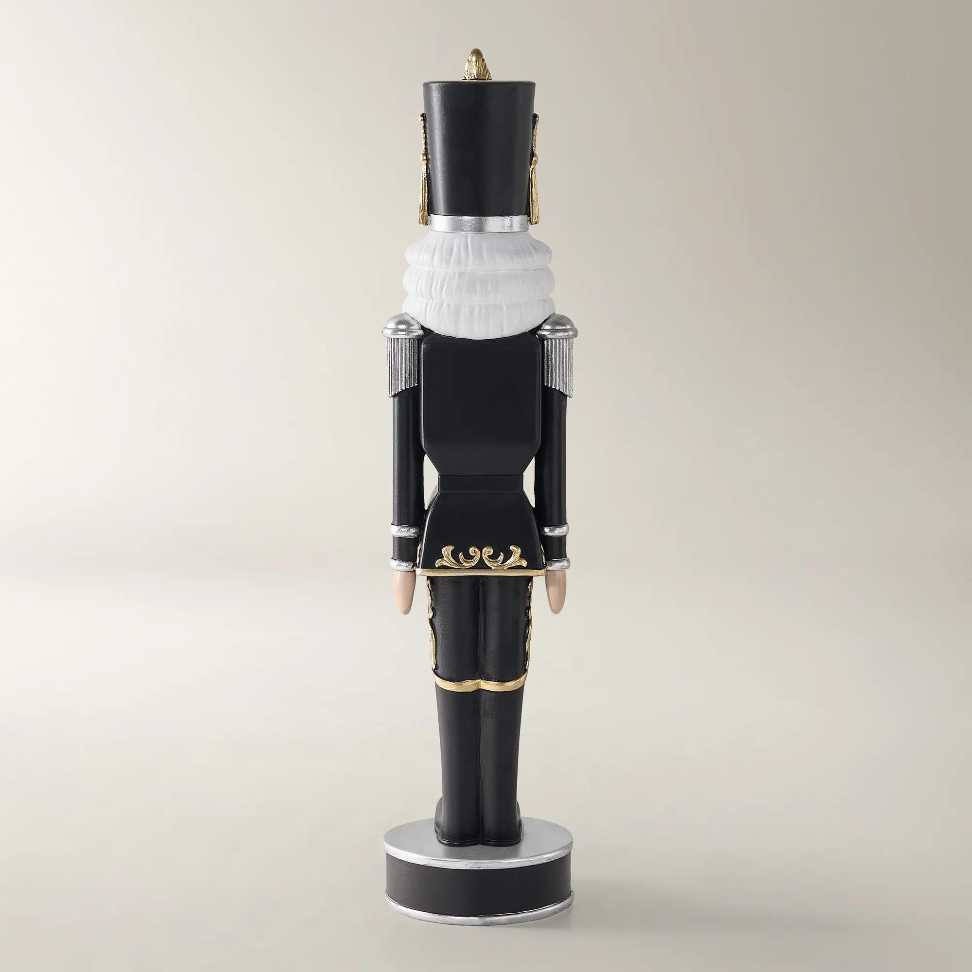 Oversized Nutcracker Black/Gold - 5 Feet