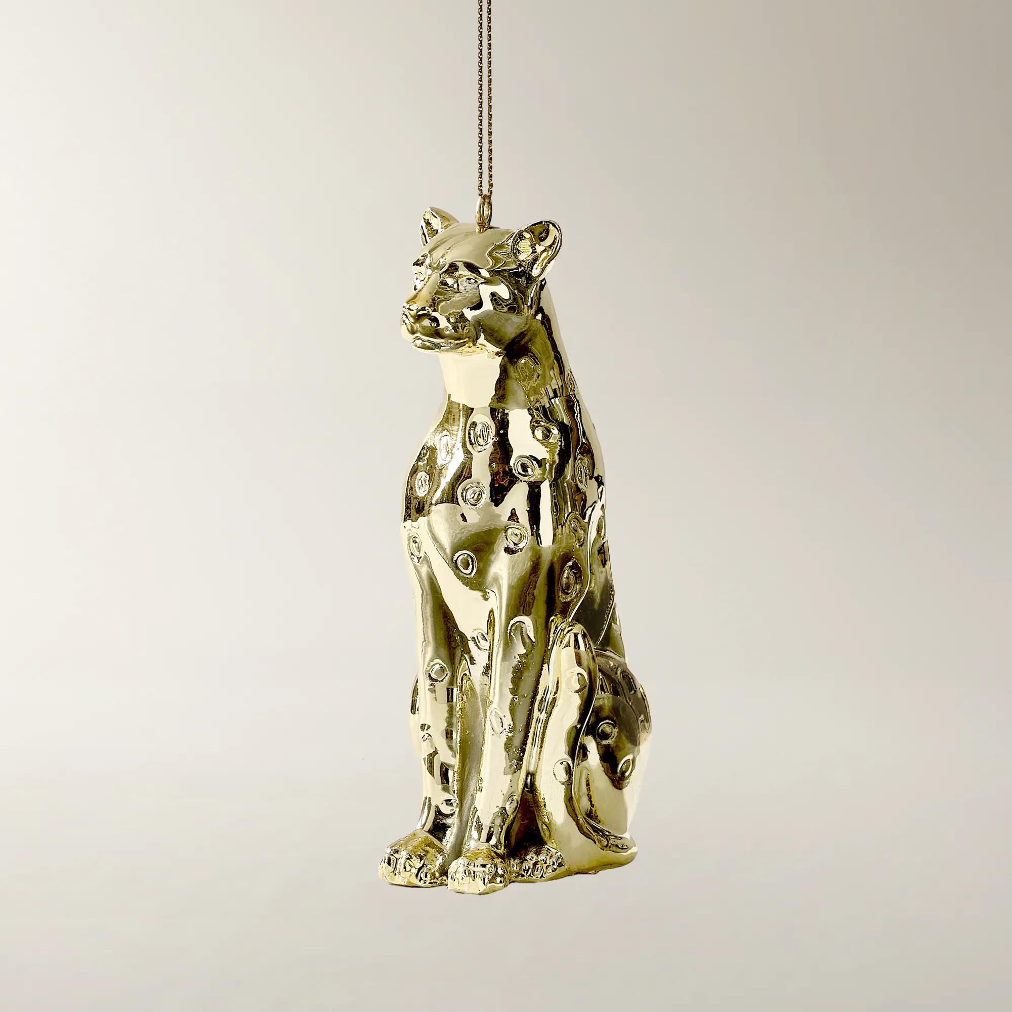 Leopardo Ornament Gold - Set of 2