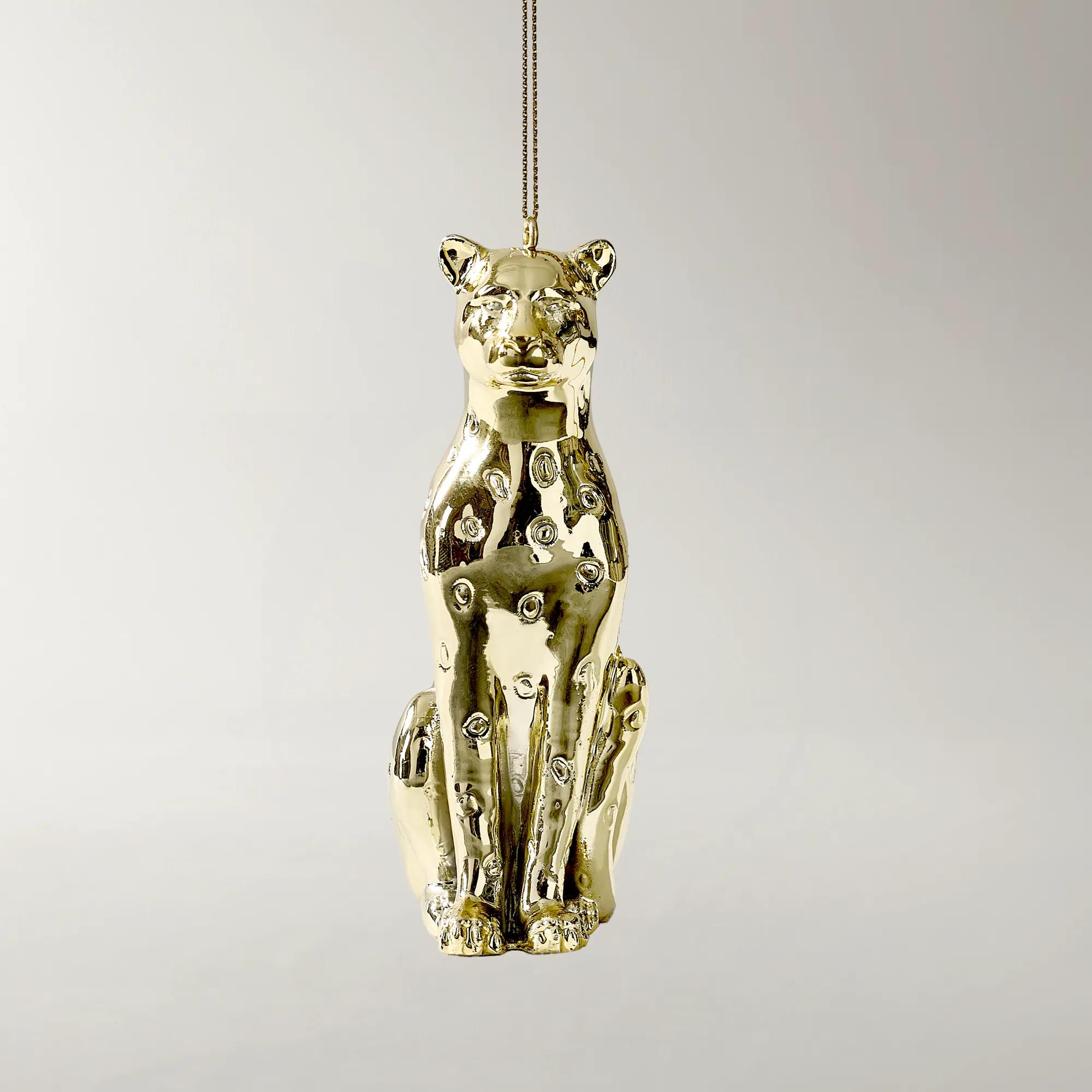 Leopardo Ornament Gold - Set of 2