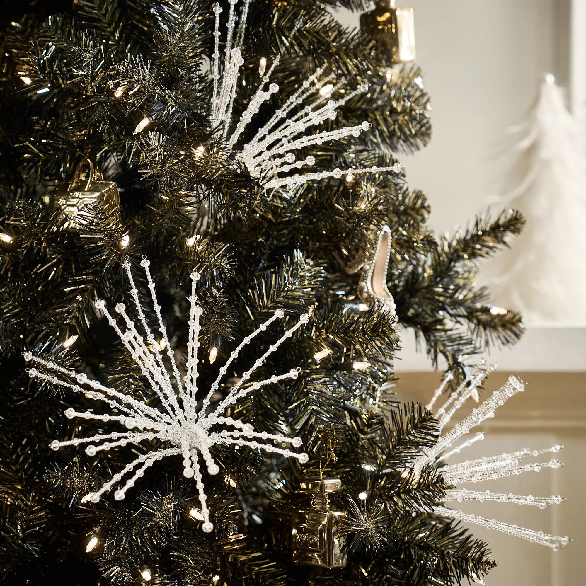 Beaded Sparkler Tree Clip - Set of 3