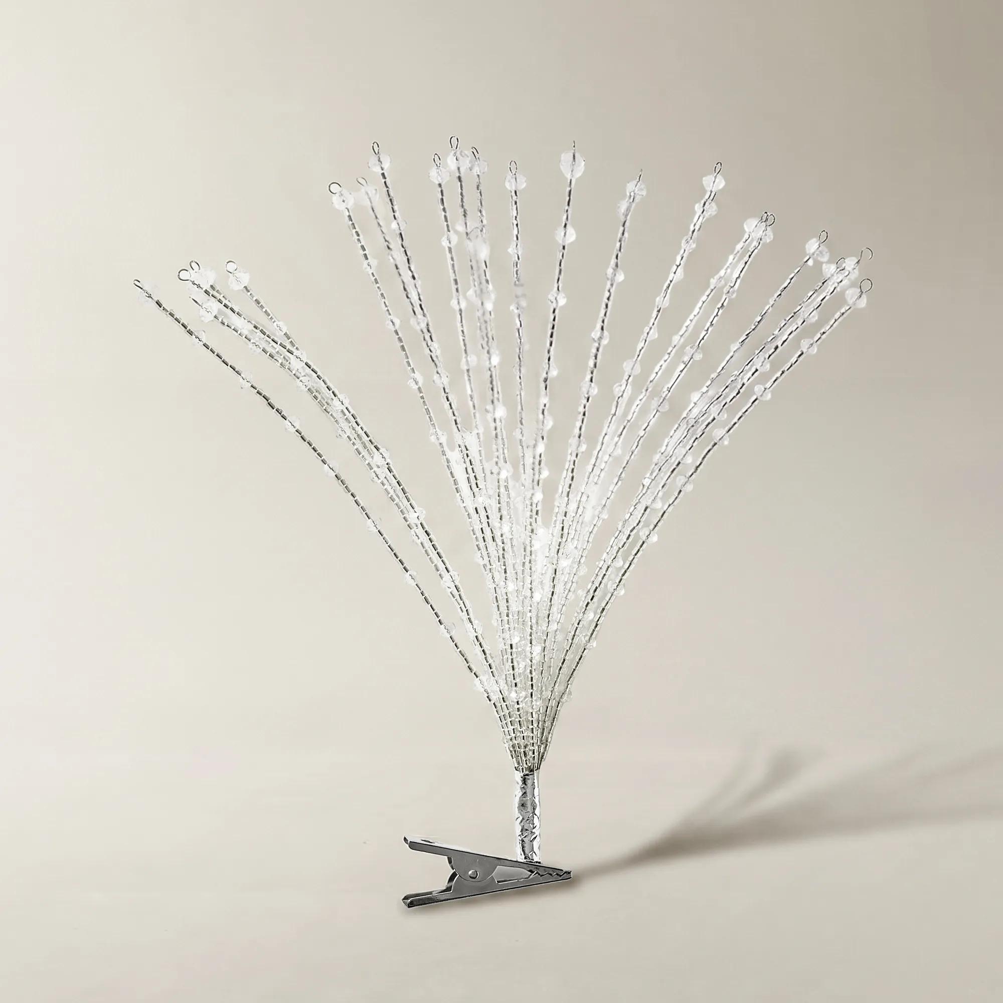 Beaded Sparkler Tree Clip - Set of 3