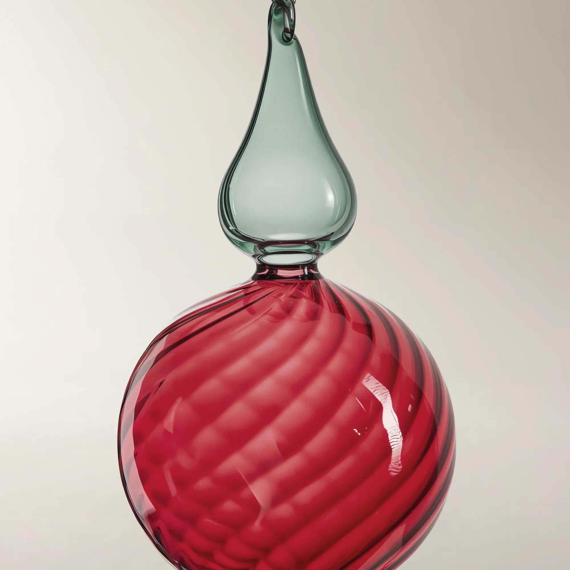 Color Pop Glass Finial Ornaments - Set of 3