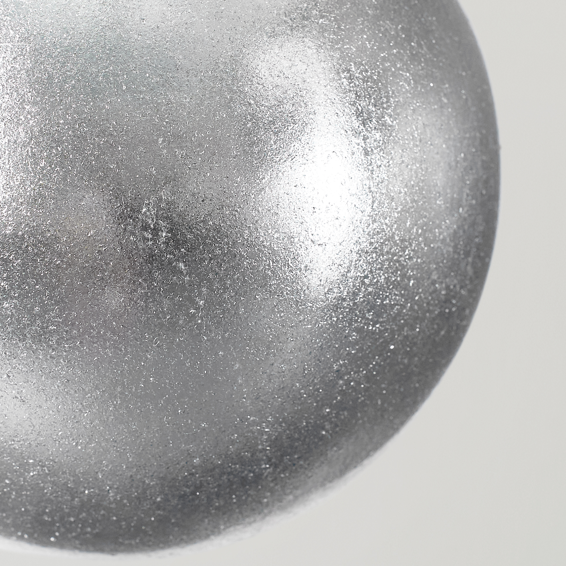 Oversized Silver Ornament 8" - Set of 2