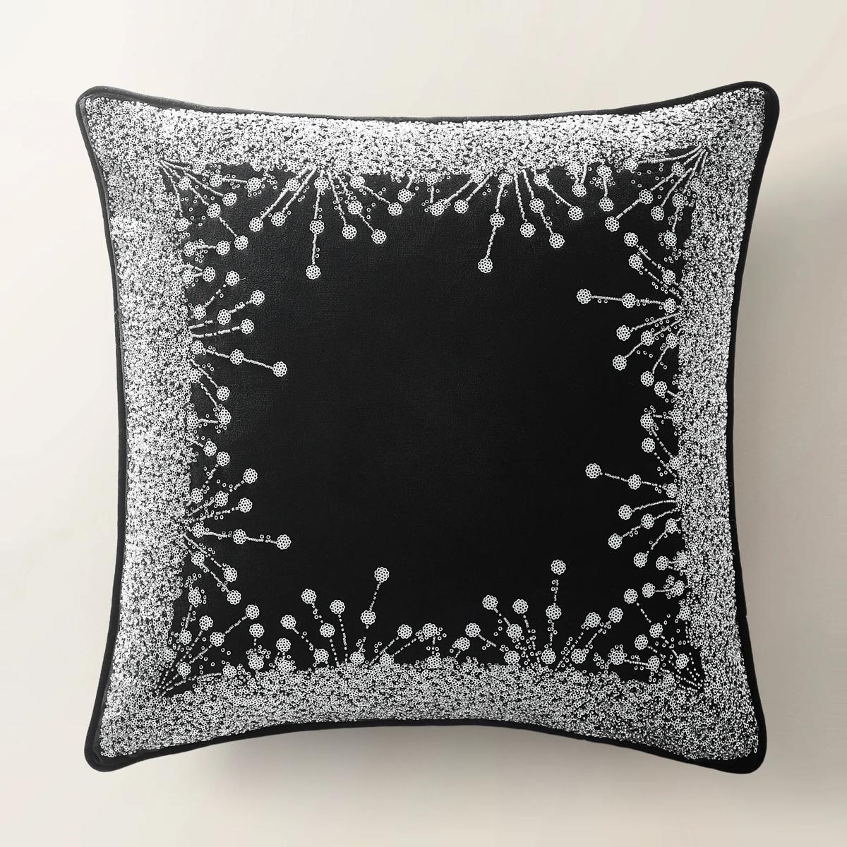 Grace Holiday Pillow 20" - Black