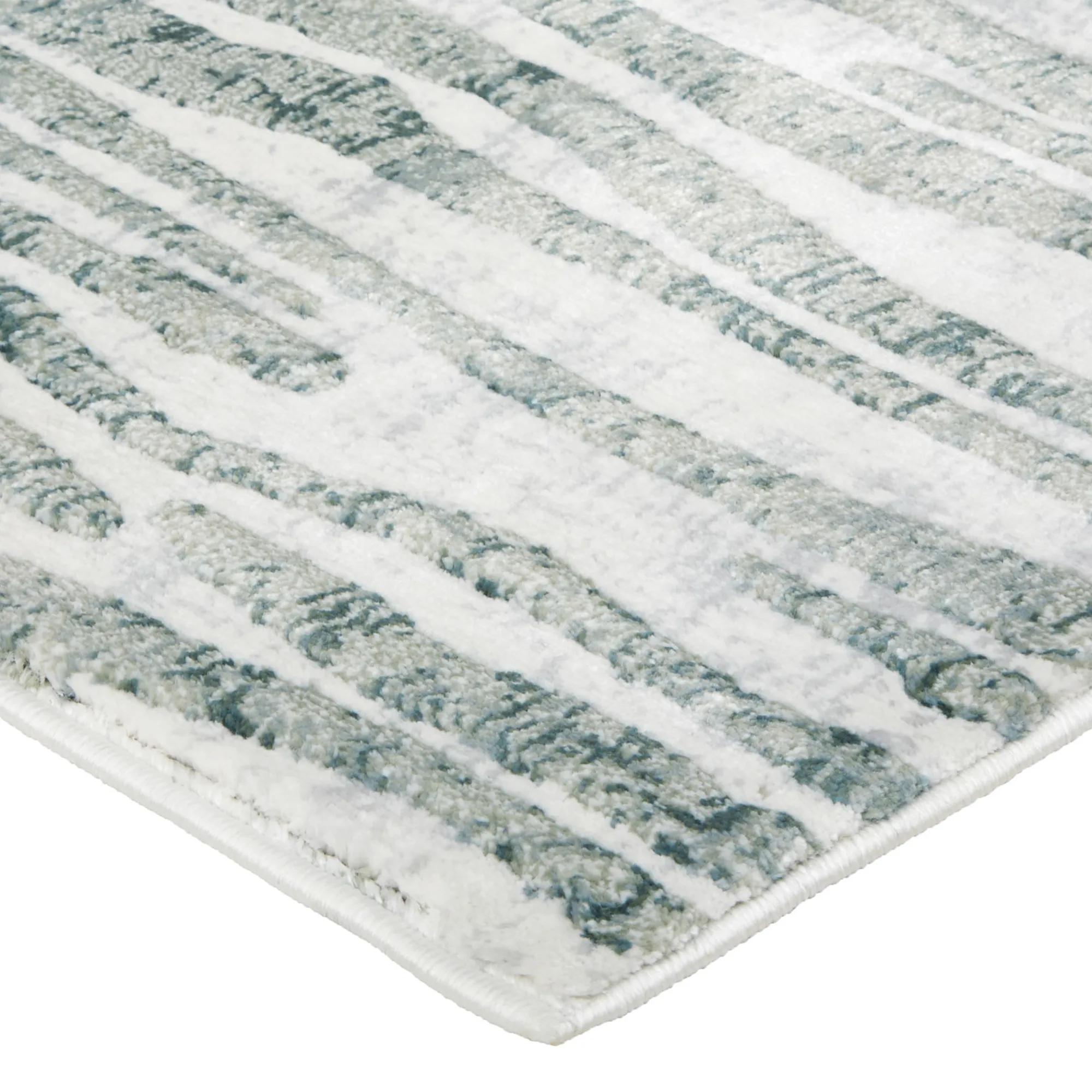 Samantha Rug - Aqua/Grey