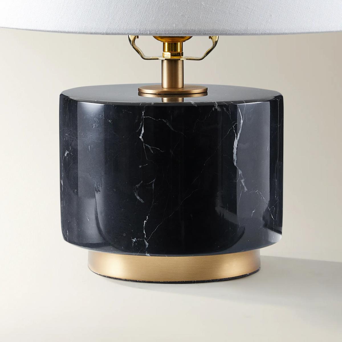 Arden Marble Table Lamp - Black
