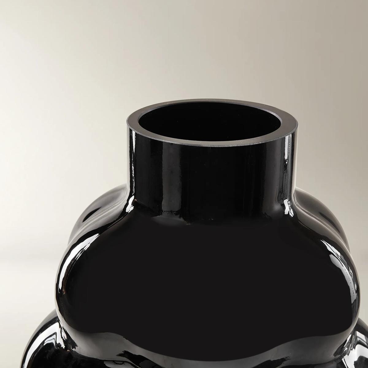 Cloud Glass Vase - Black