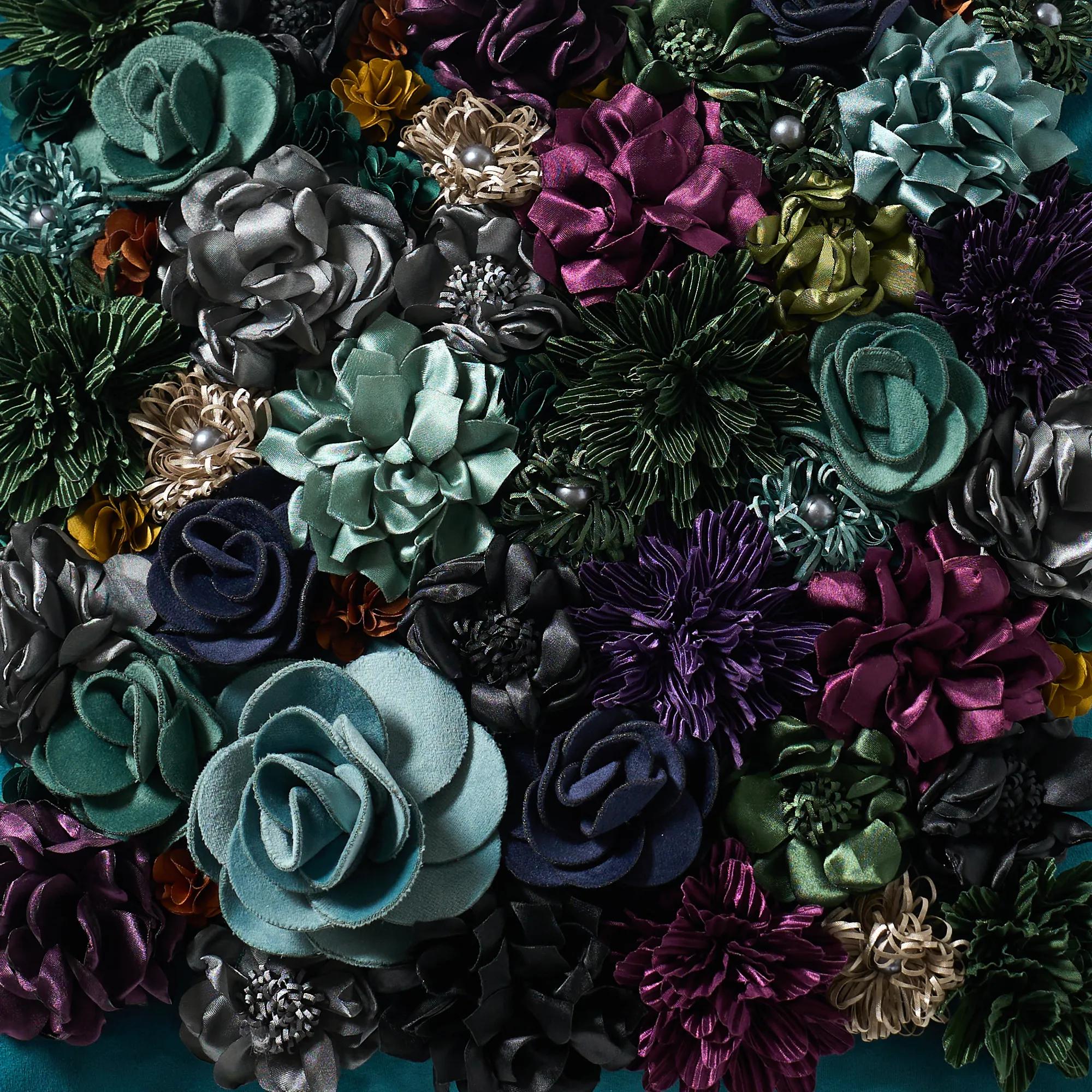 Posy Pillow 18" -  Cerulean