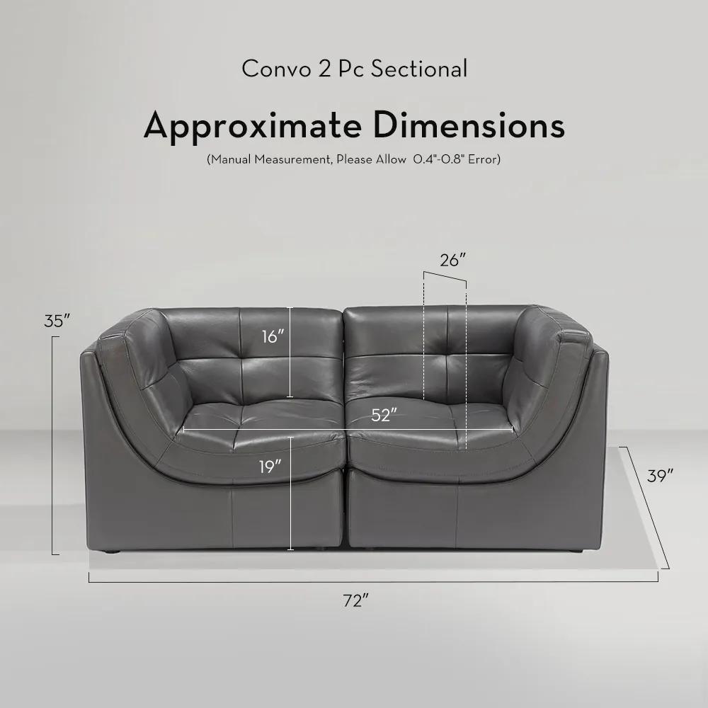 Convo Leather Sofa