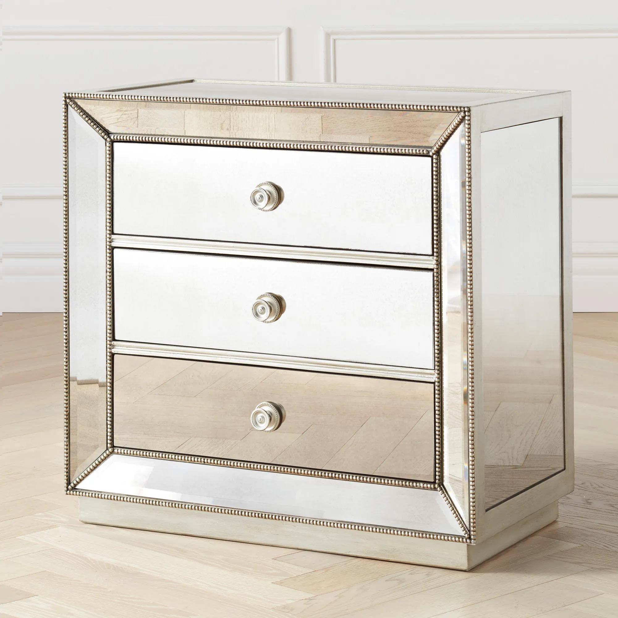 Omni Mirrored 3 Drawer Chest