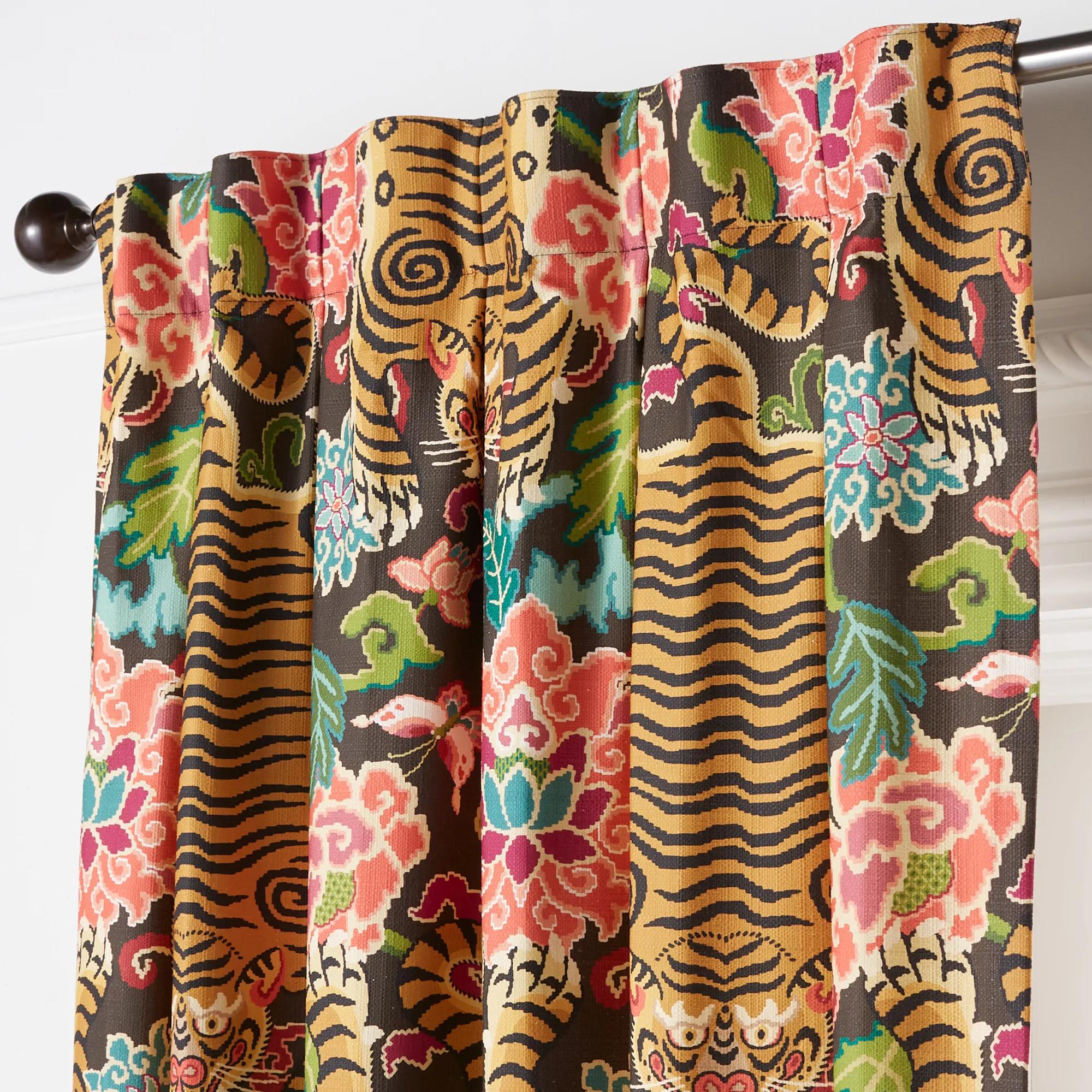Nimer Gold/Multi Curtain - Custom