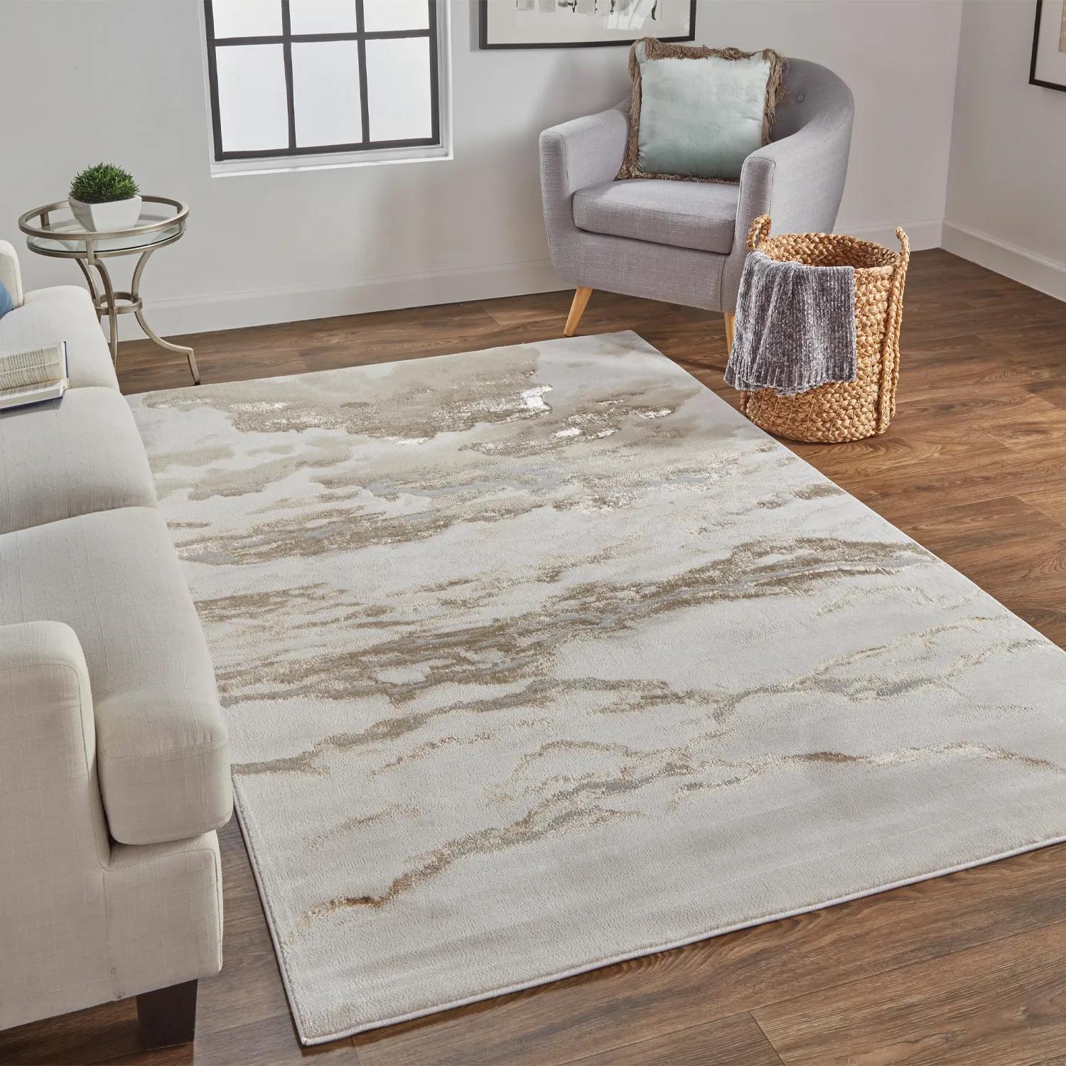 Tide Rug - Beige/Gold
