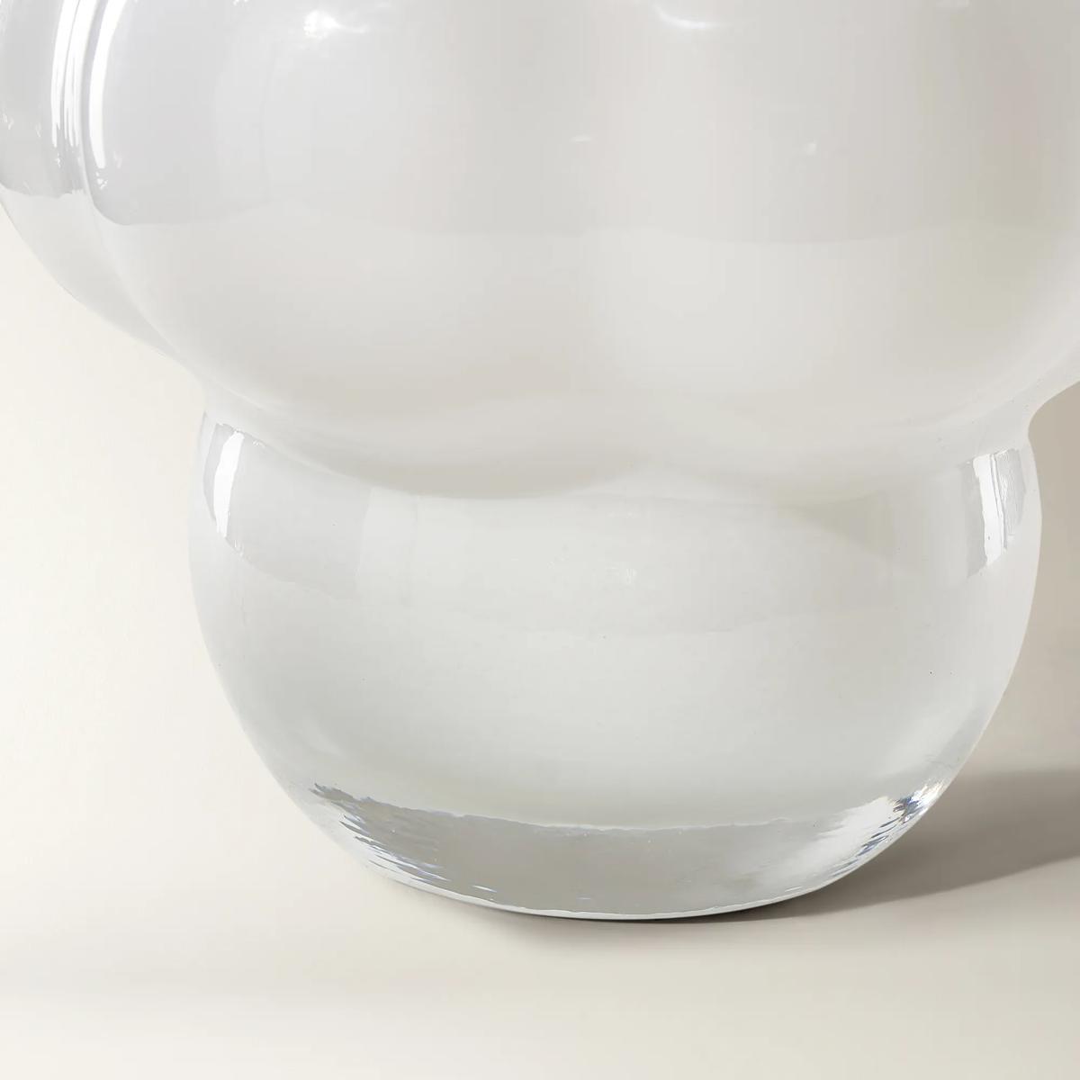 Cloud Glass Vase - White