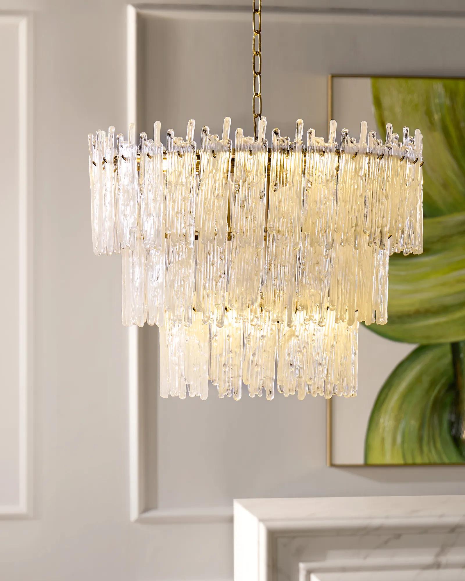Glacier Glass Chandelier