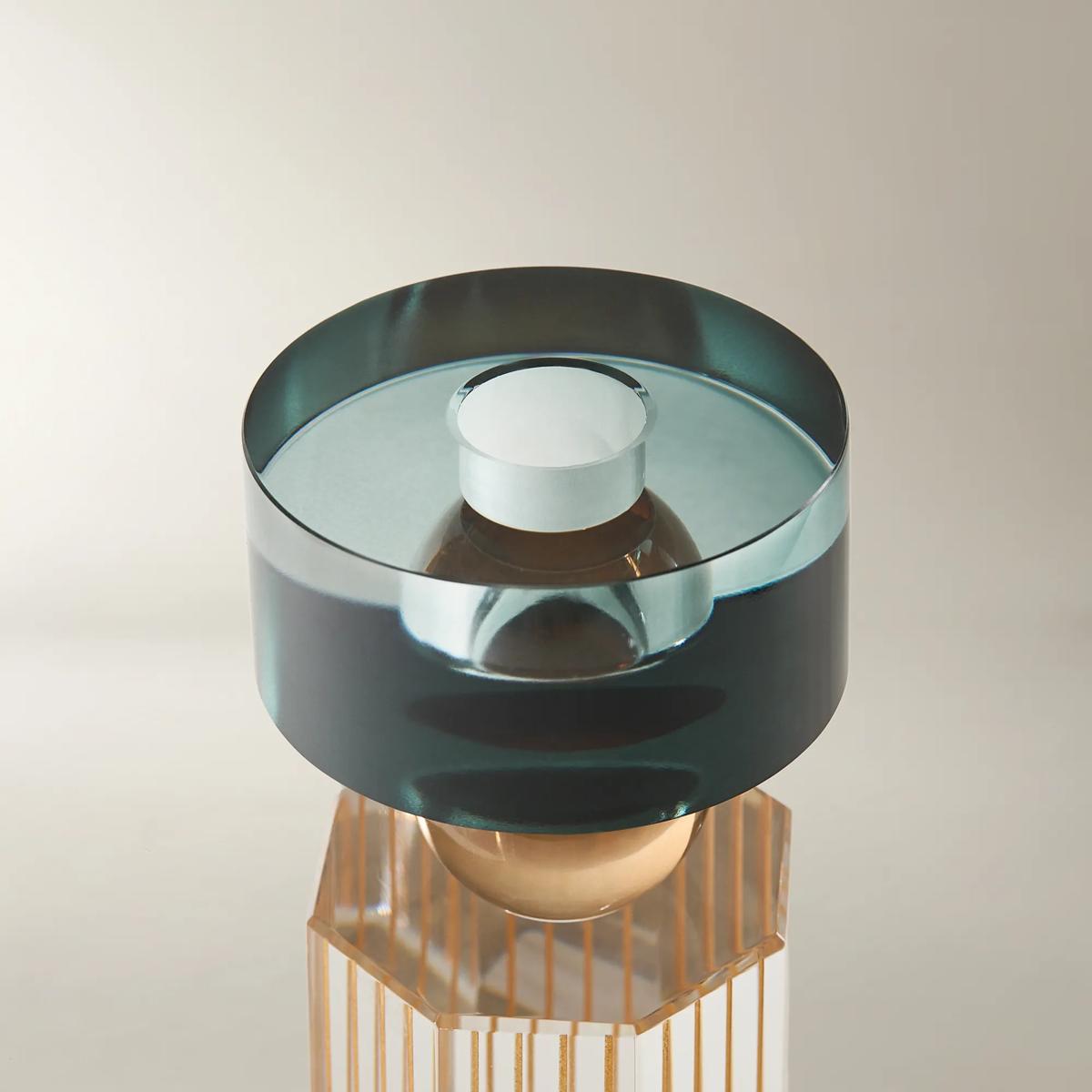 Cora Crystal Taper Holder