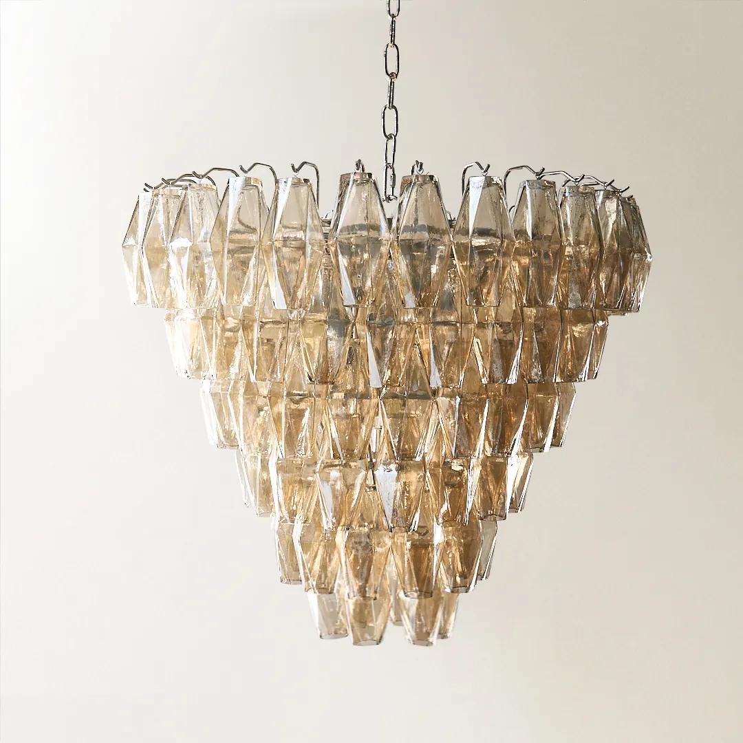 Cosima Glass Chandelier - Champagne