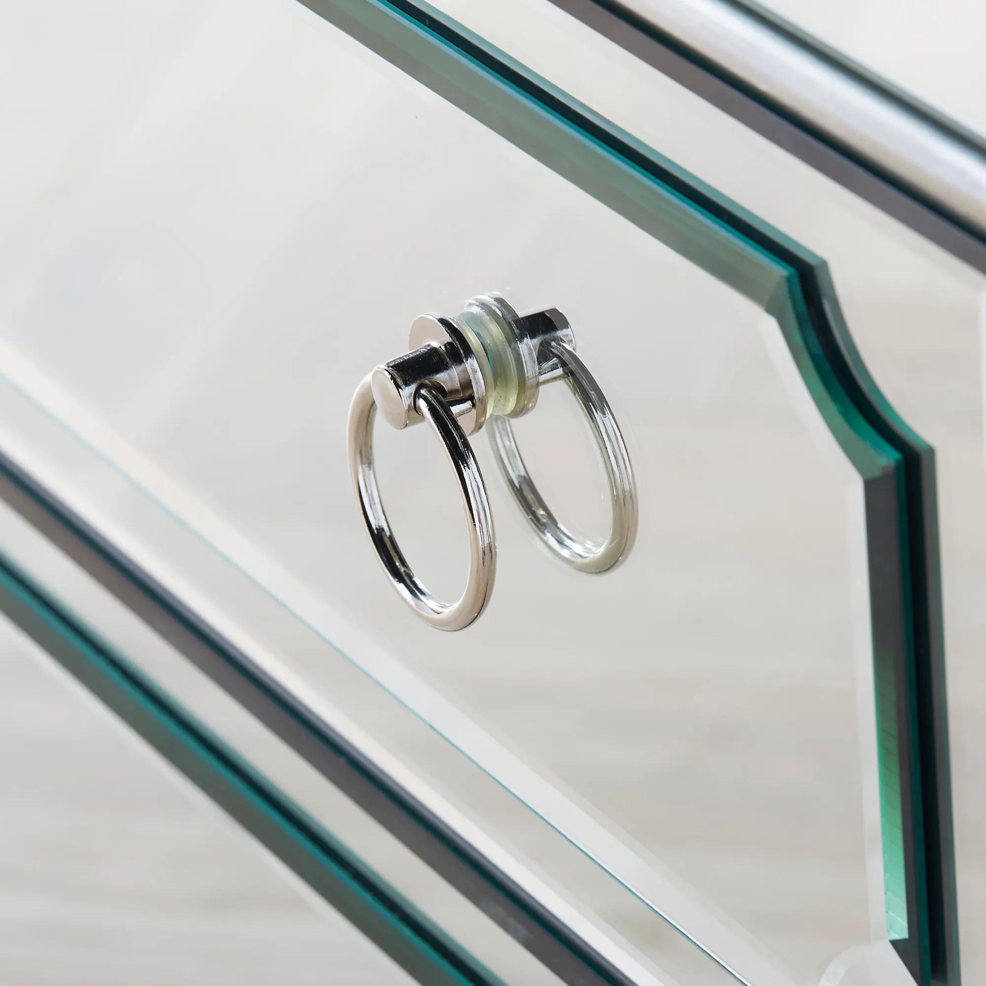 Simplicity Mirrored 5 Drawer Tall Chest