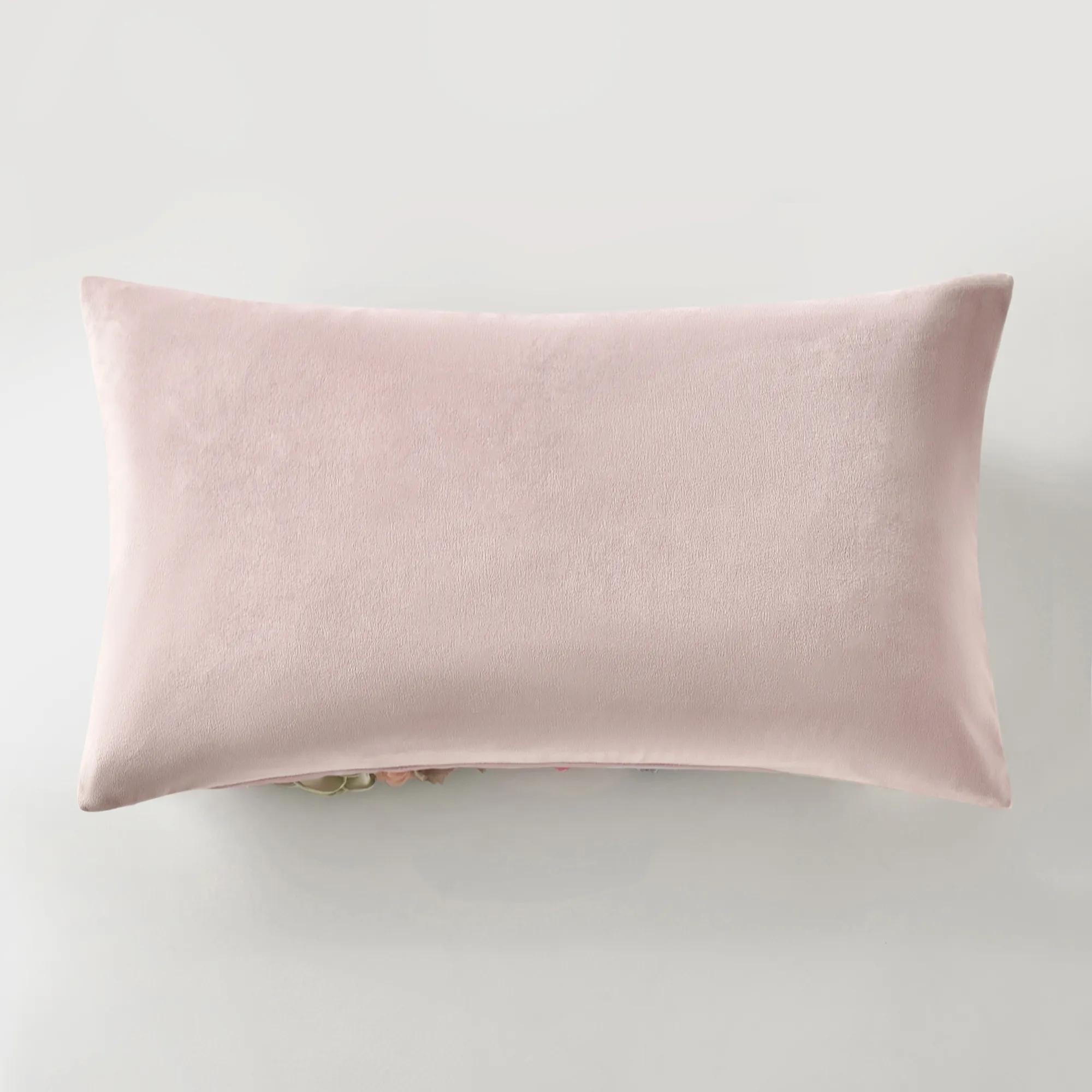 Posy Lumbar Pillow 12" x 20" - Mauve