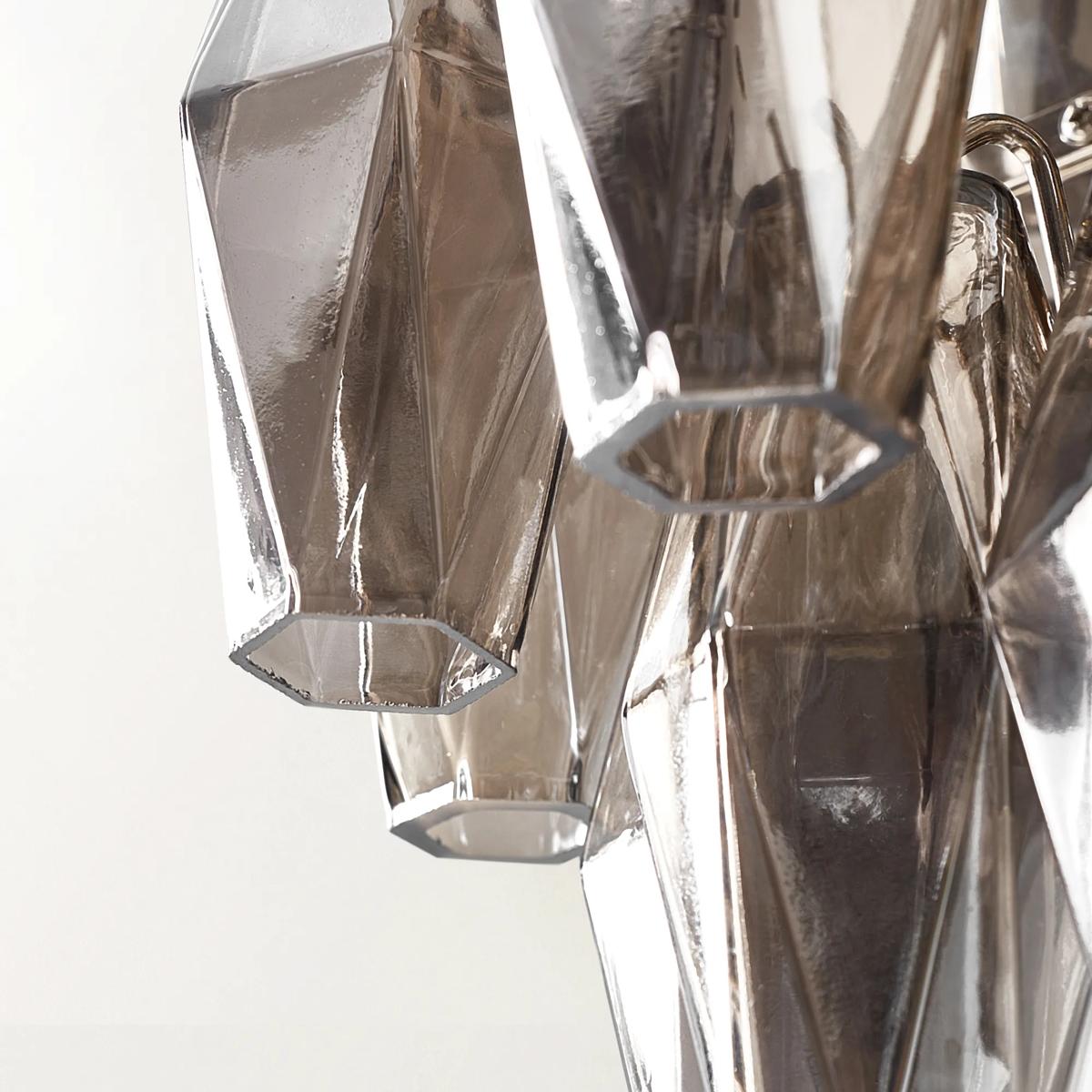 Cosima Glass Sconce 19.75" - Smoke