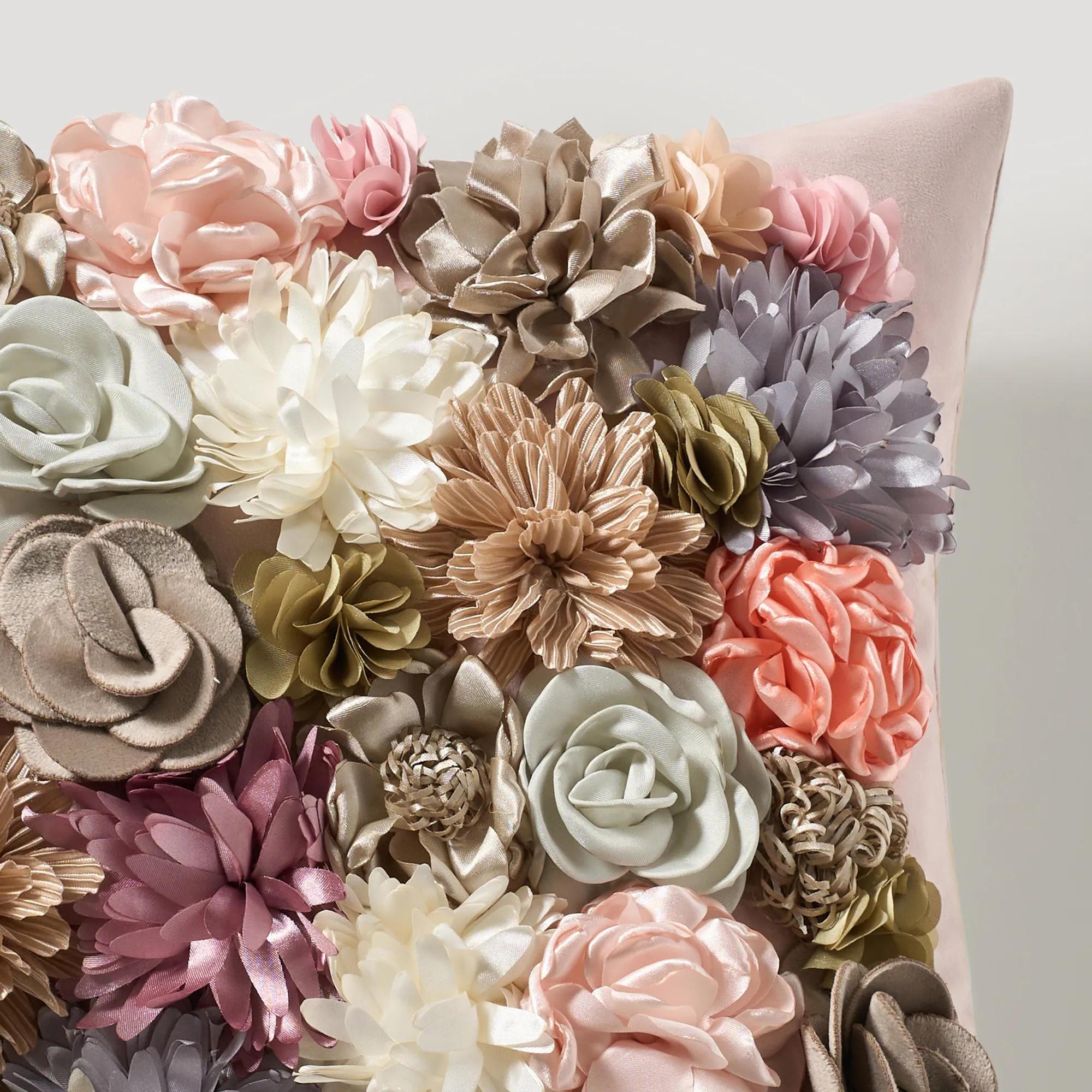 Posy Pillow 18" -  Mauve