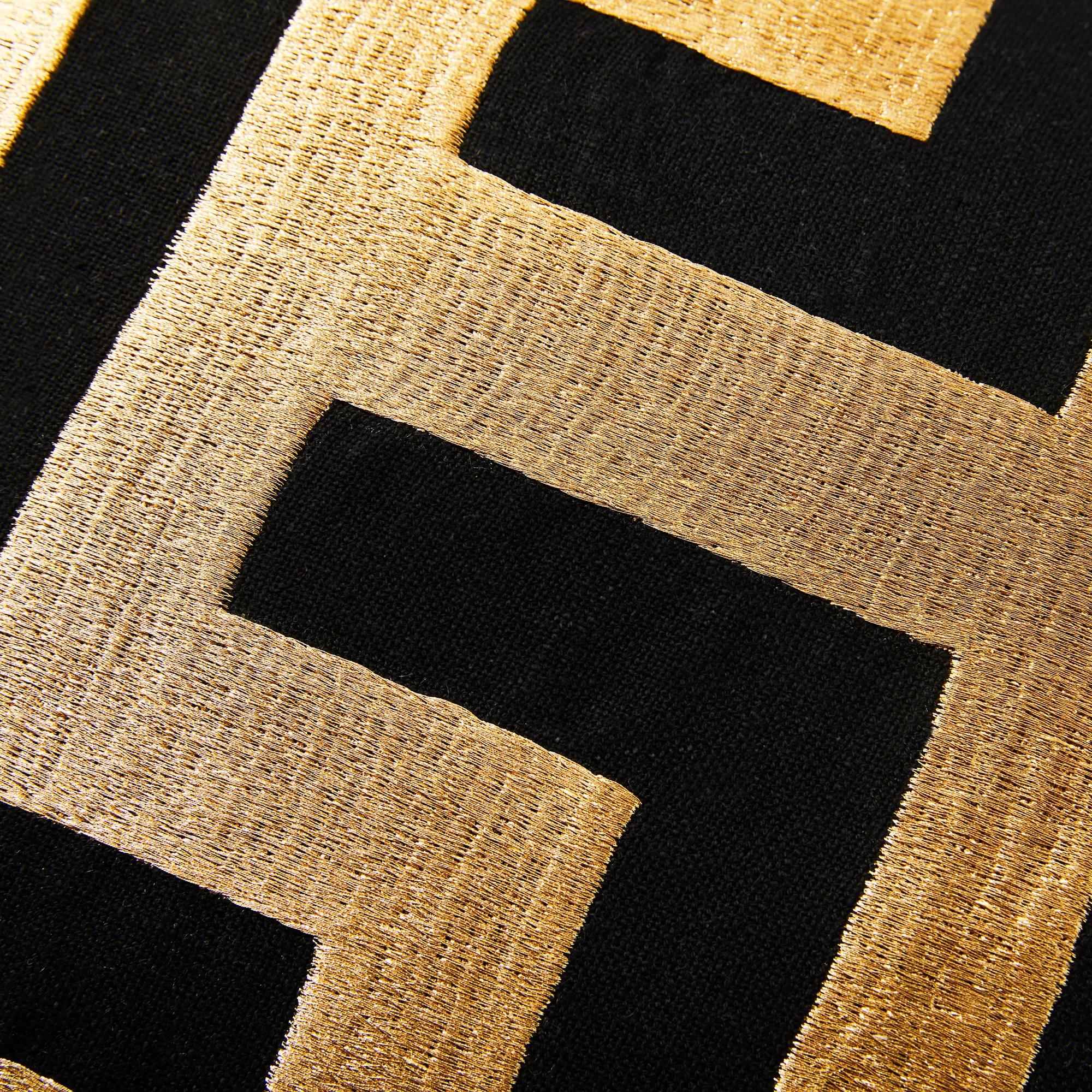 Cace Pillow Collection - Black/Gold