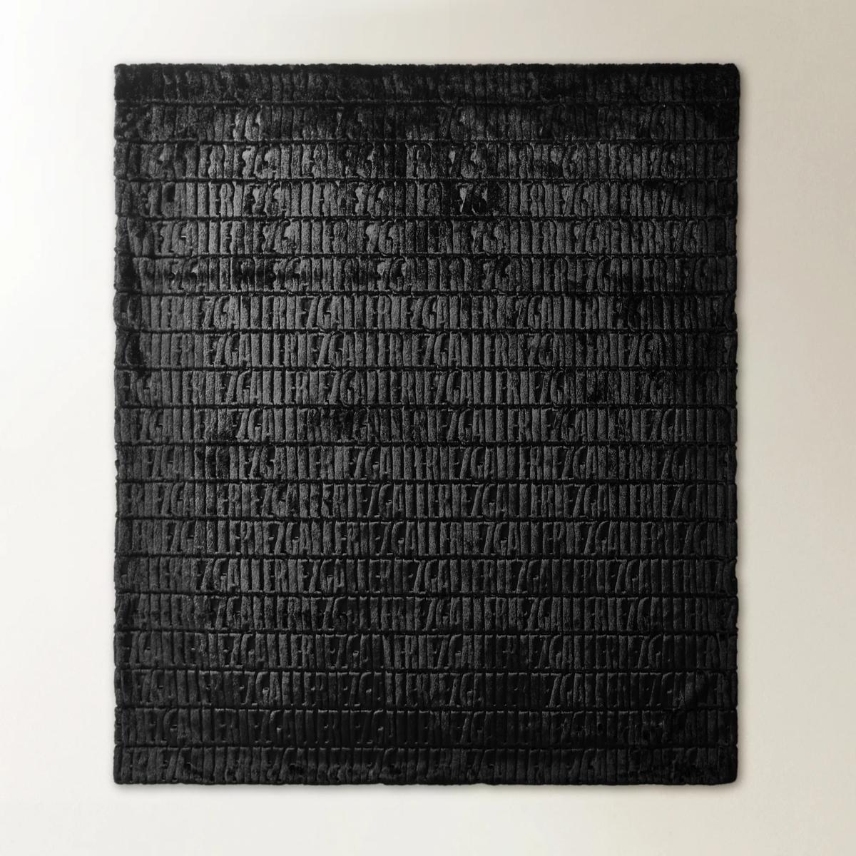 Z Carved Faux Fur Throw 50" x 60" - Black