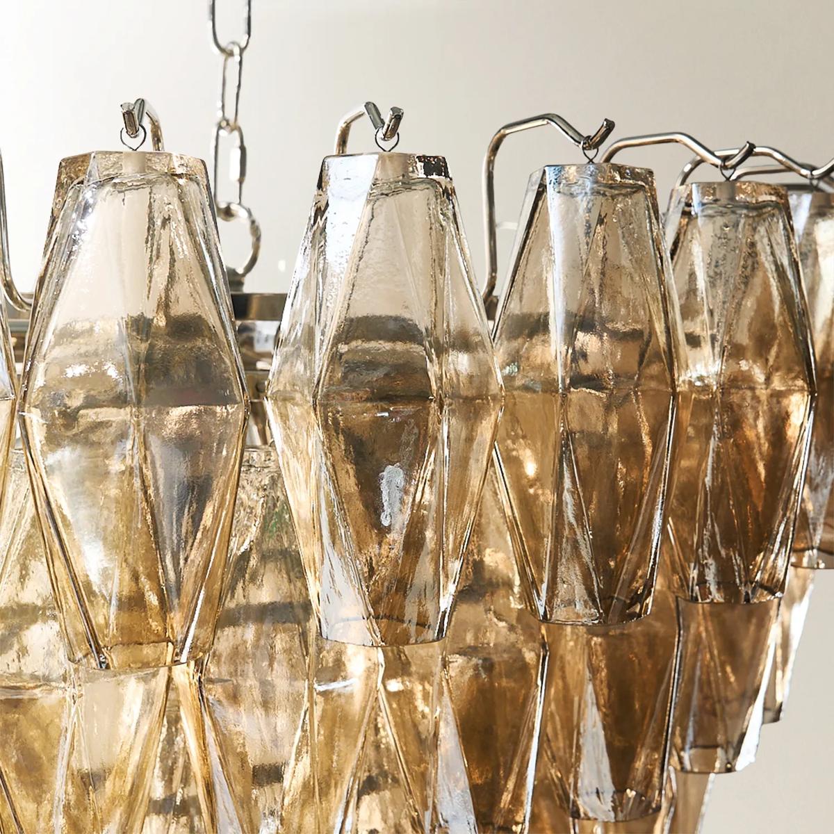Cosima Glass Chandelier - Champagne