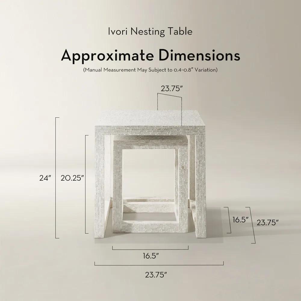 Ivori Nesting Table