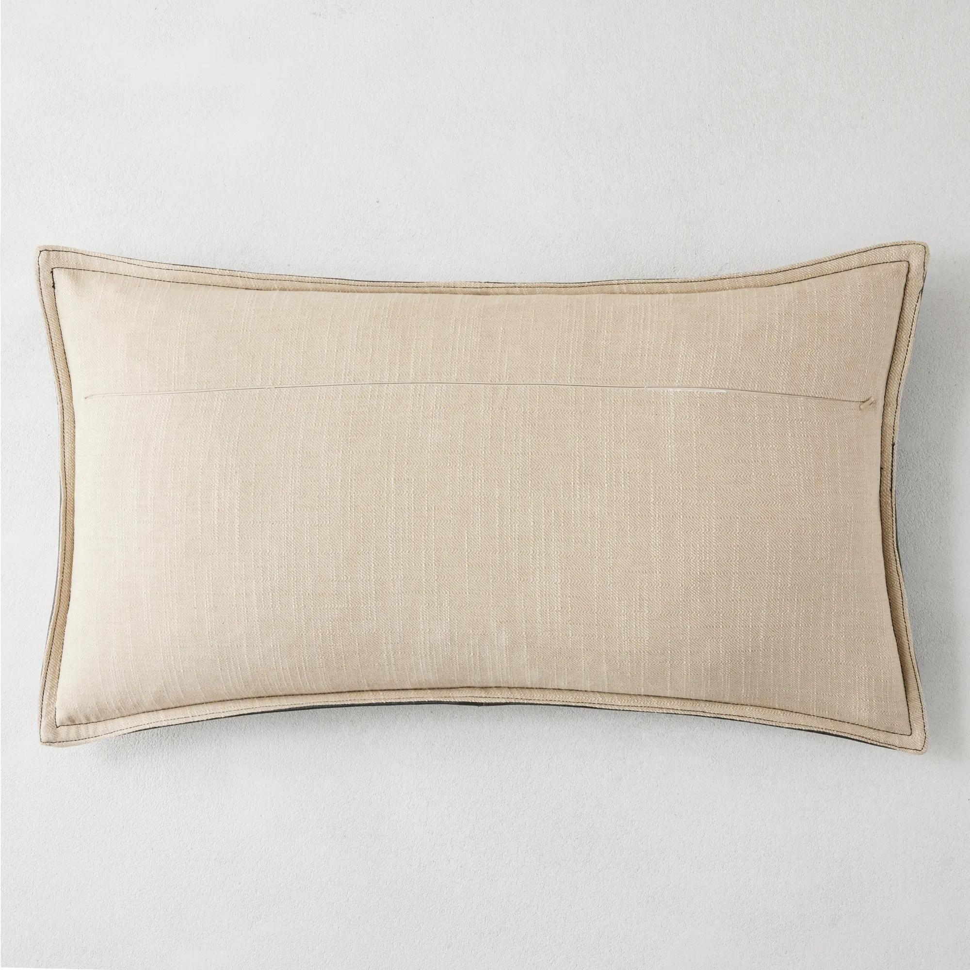 Dylan Lumbar Pillow 14" x 26" - Onyx