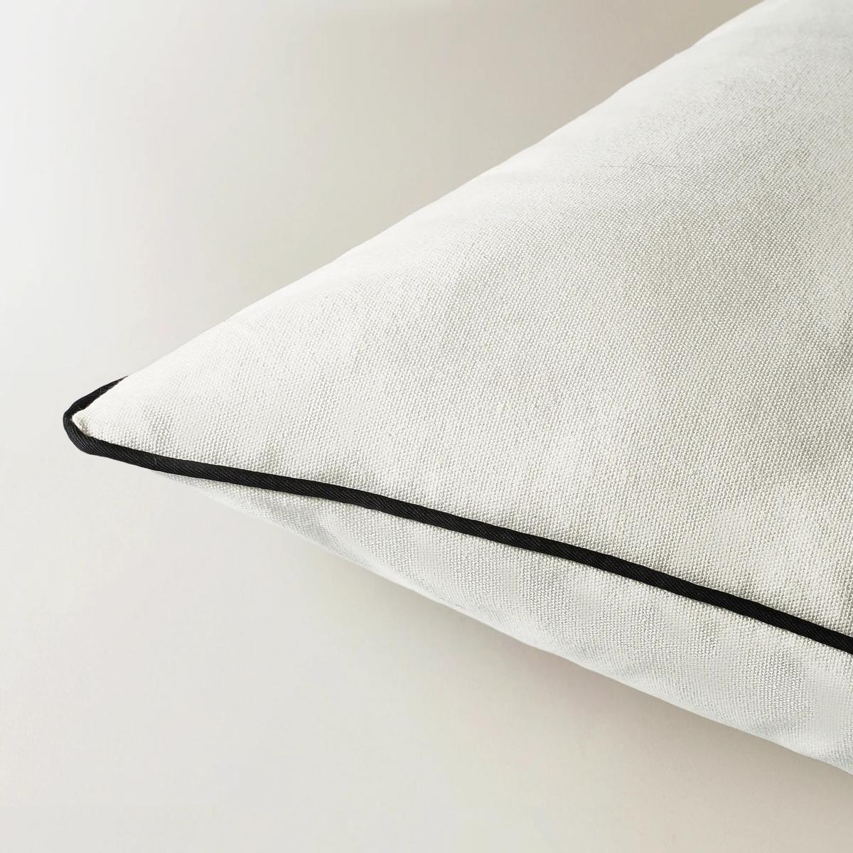 Demure Embroidered Pillow 22"