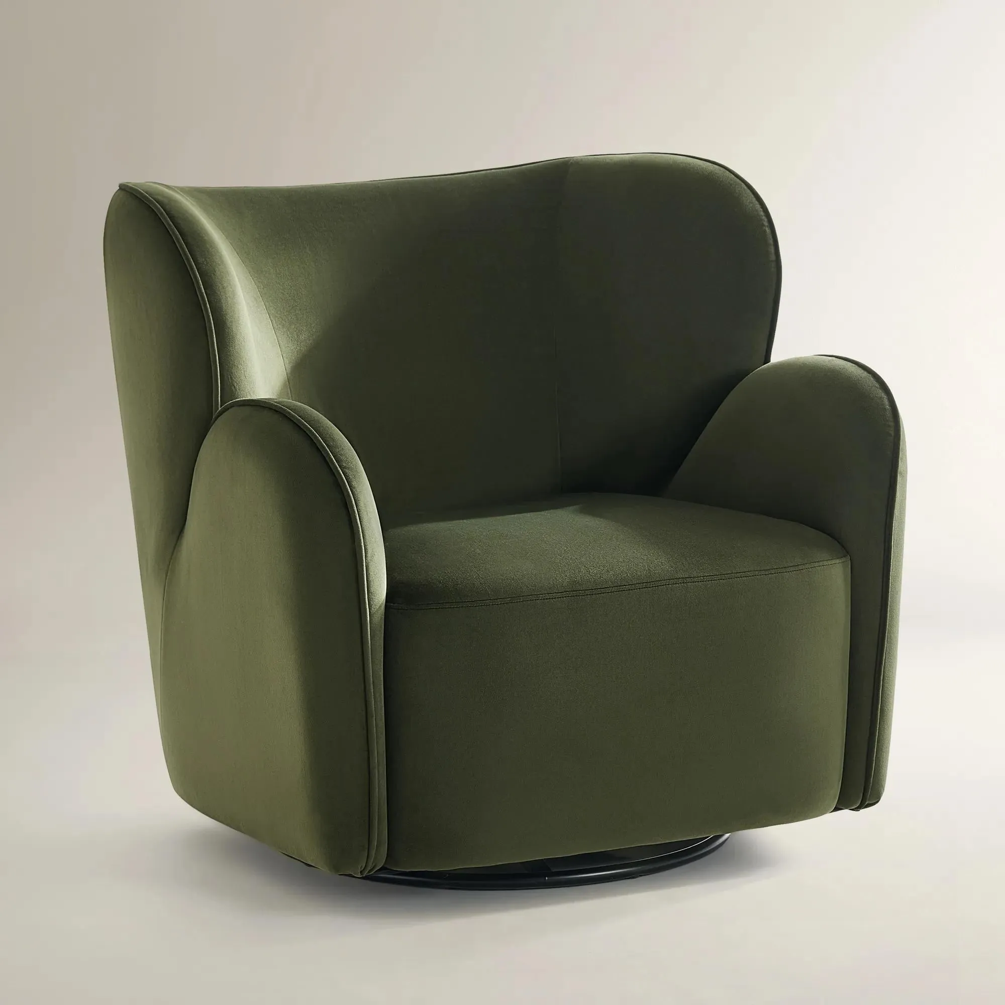 Ceres Velvet Swivel Accent Chair