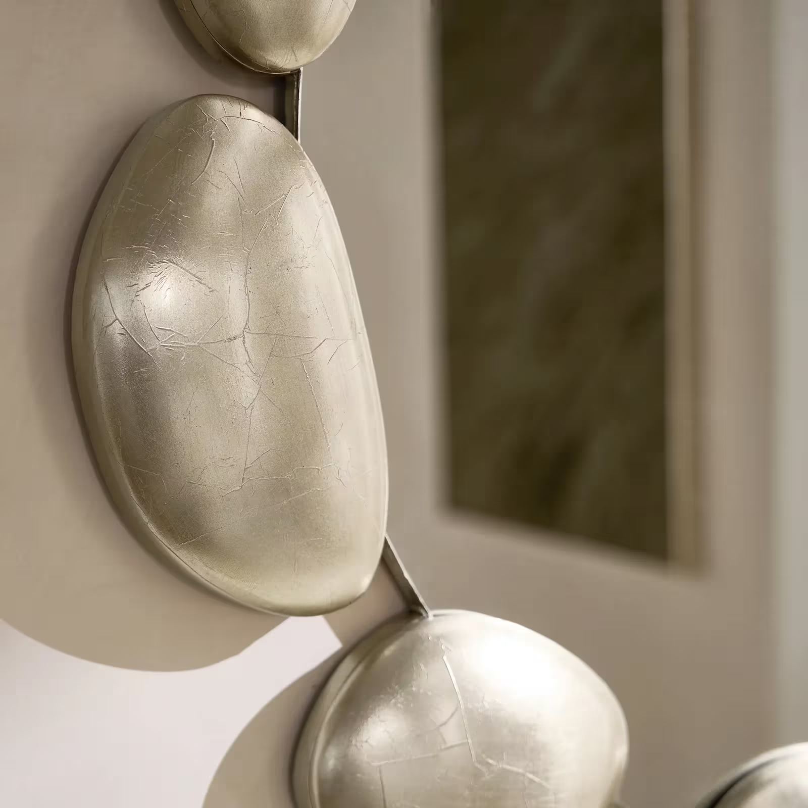 Pebbled Wall Mirror - Champagne