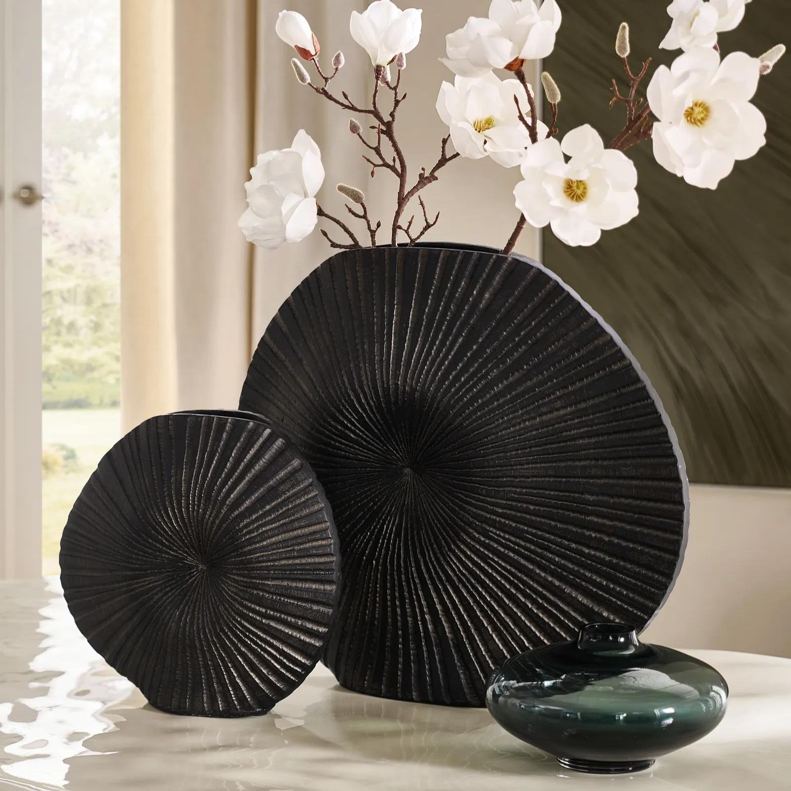 Desi Glass Vase - Spruce Green