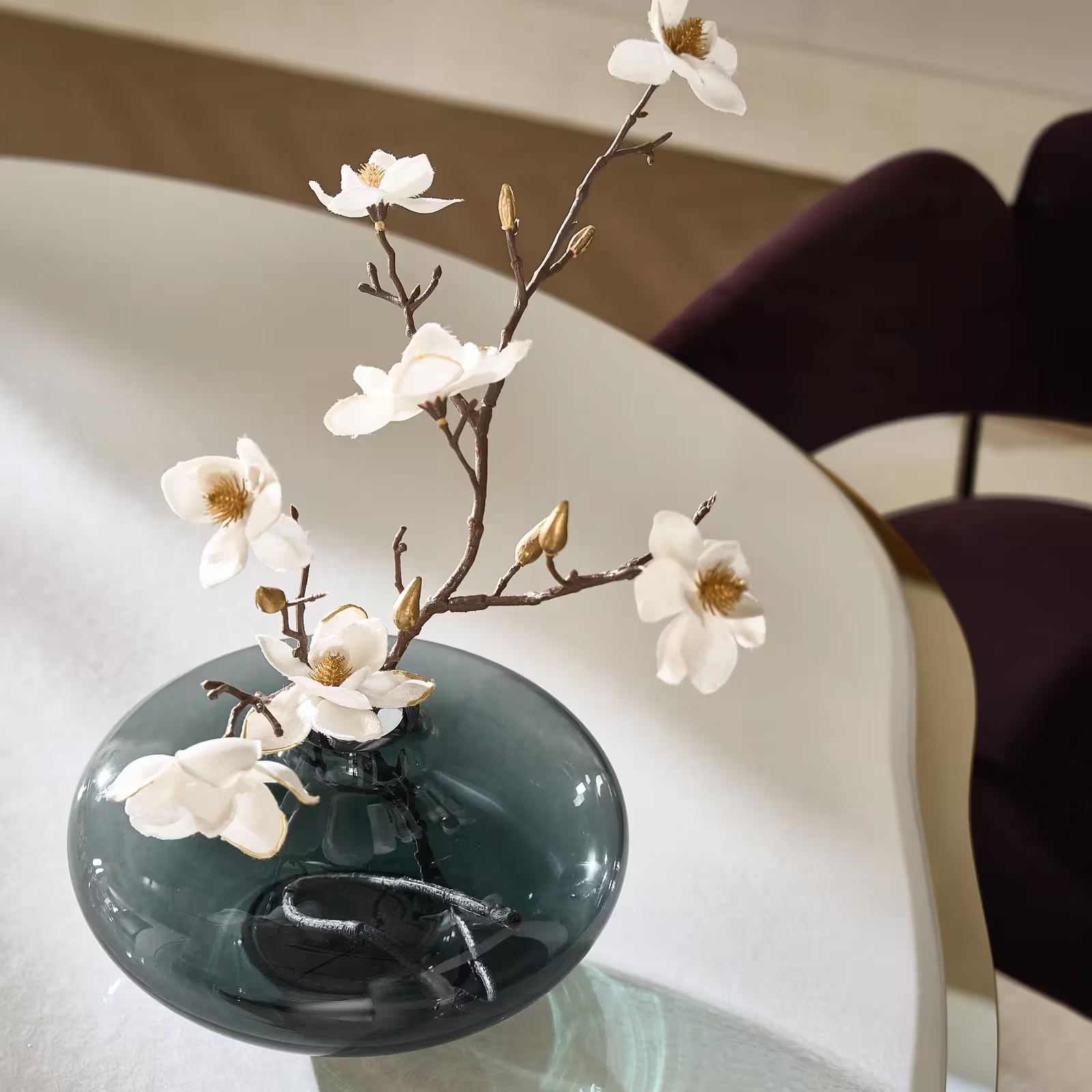 Desi Glass Vase - Spruce Green