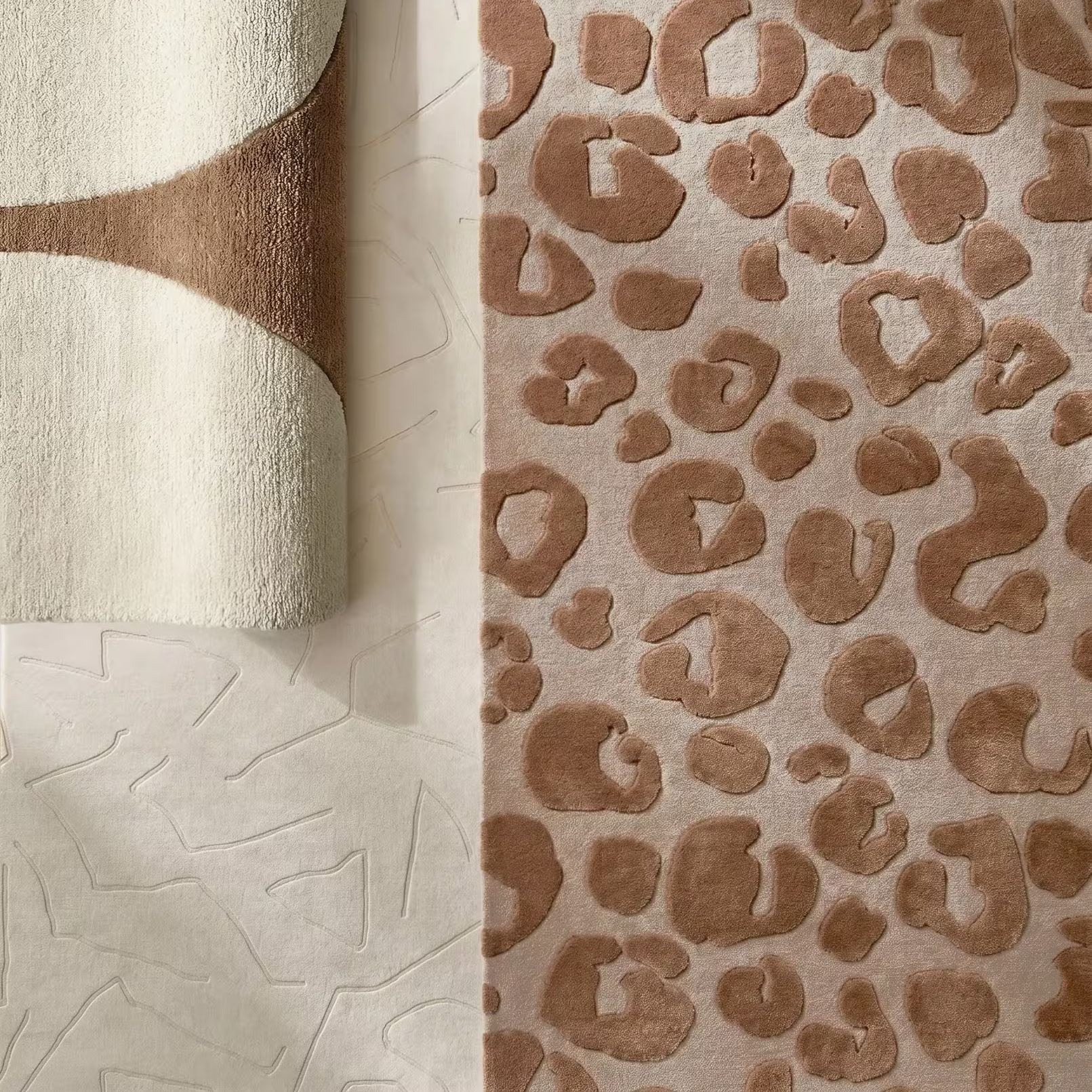 Pounce Wool Rug - Tawny Brown