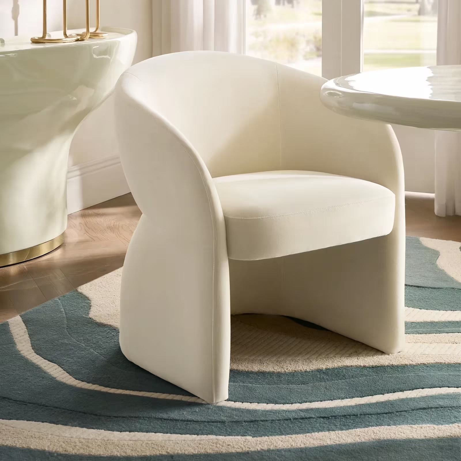 Kadence Wool Rug - Deep Sage Green/Ivory