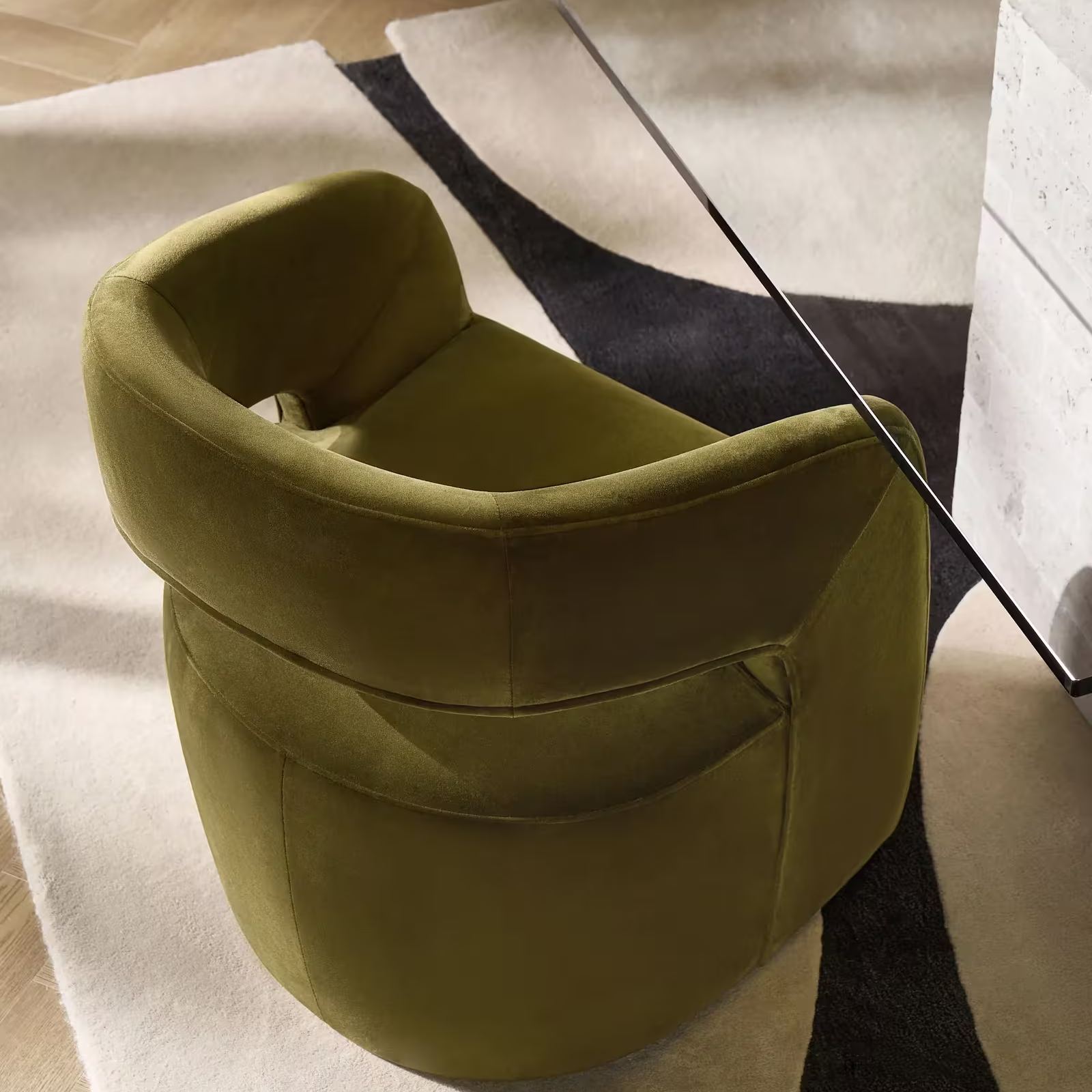 Harrison Deep Olive Velvet Dining Chair