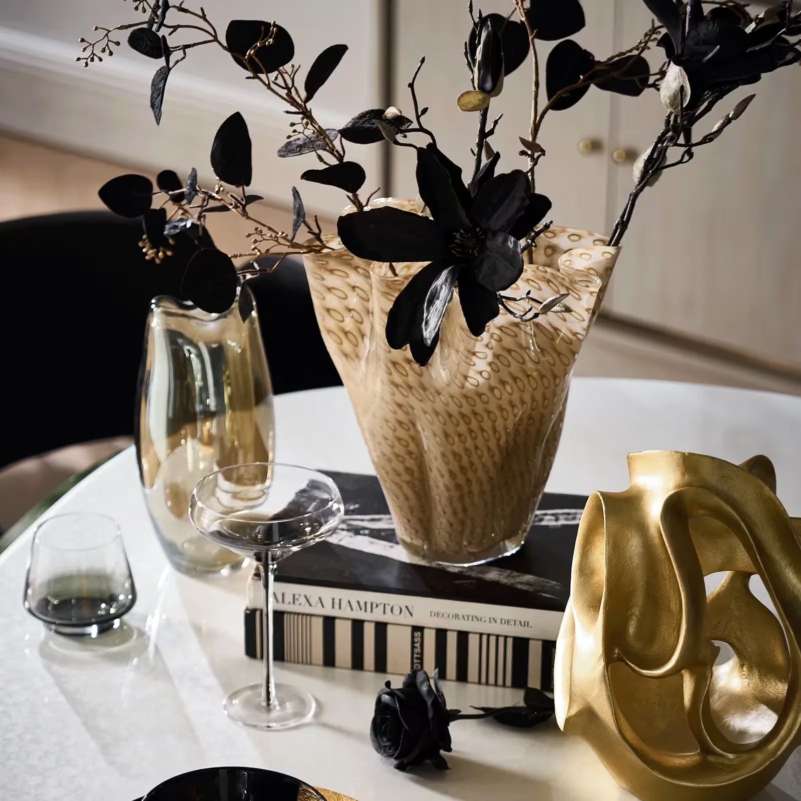Elle Glass Vase - Tawny