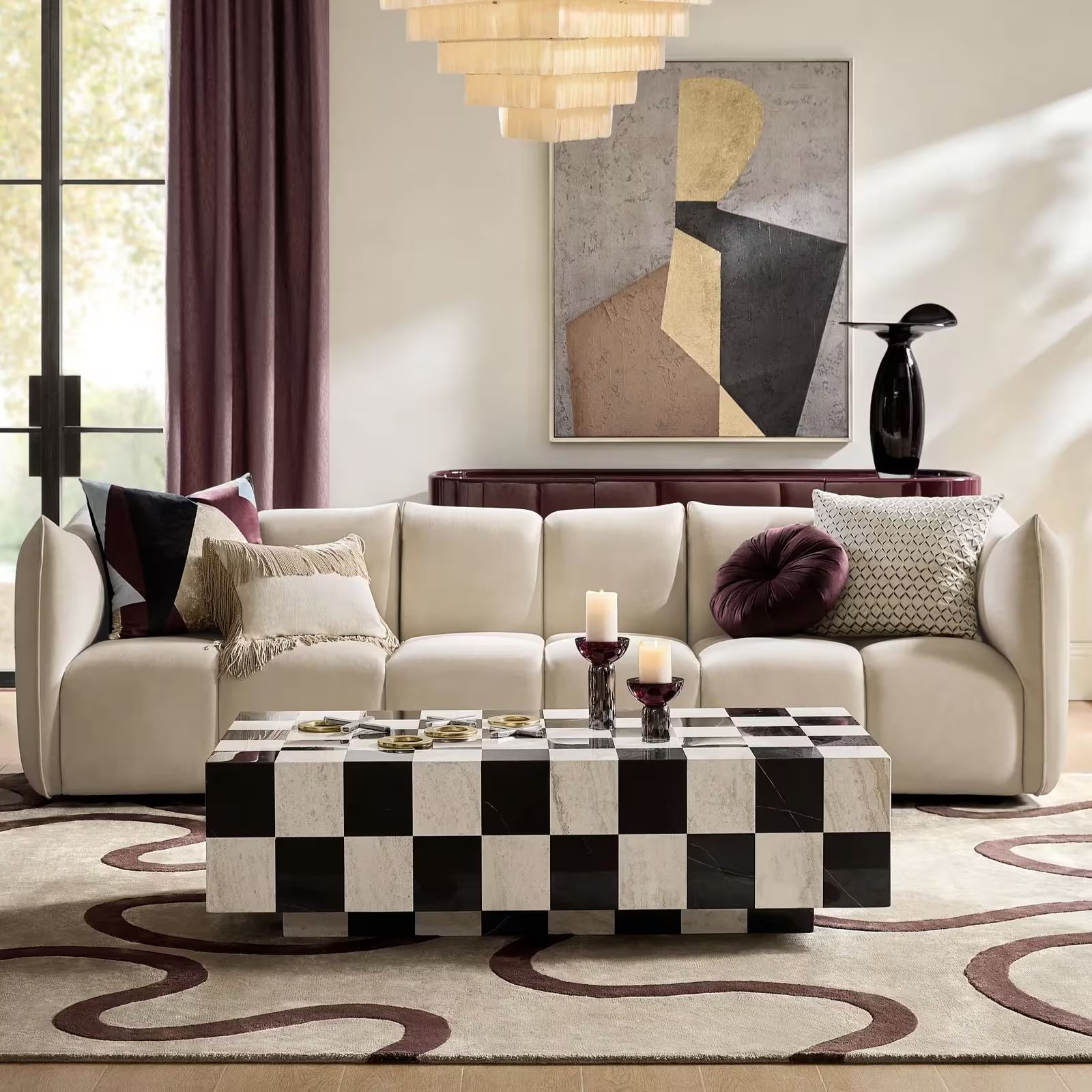 Seraphina Loop Rug - Fig/Taupe
