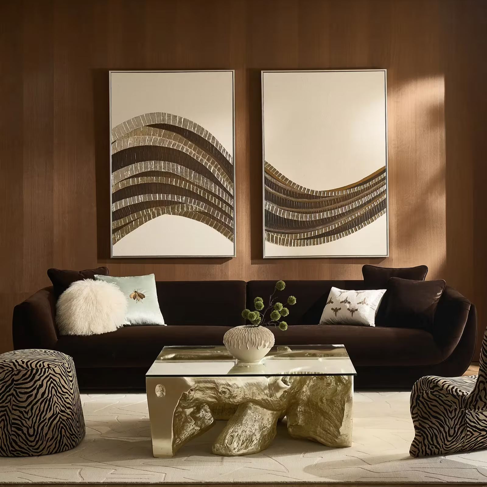 Stillness in Motion Diptych Painting