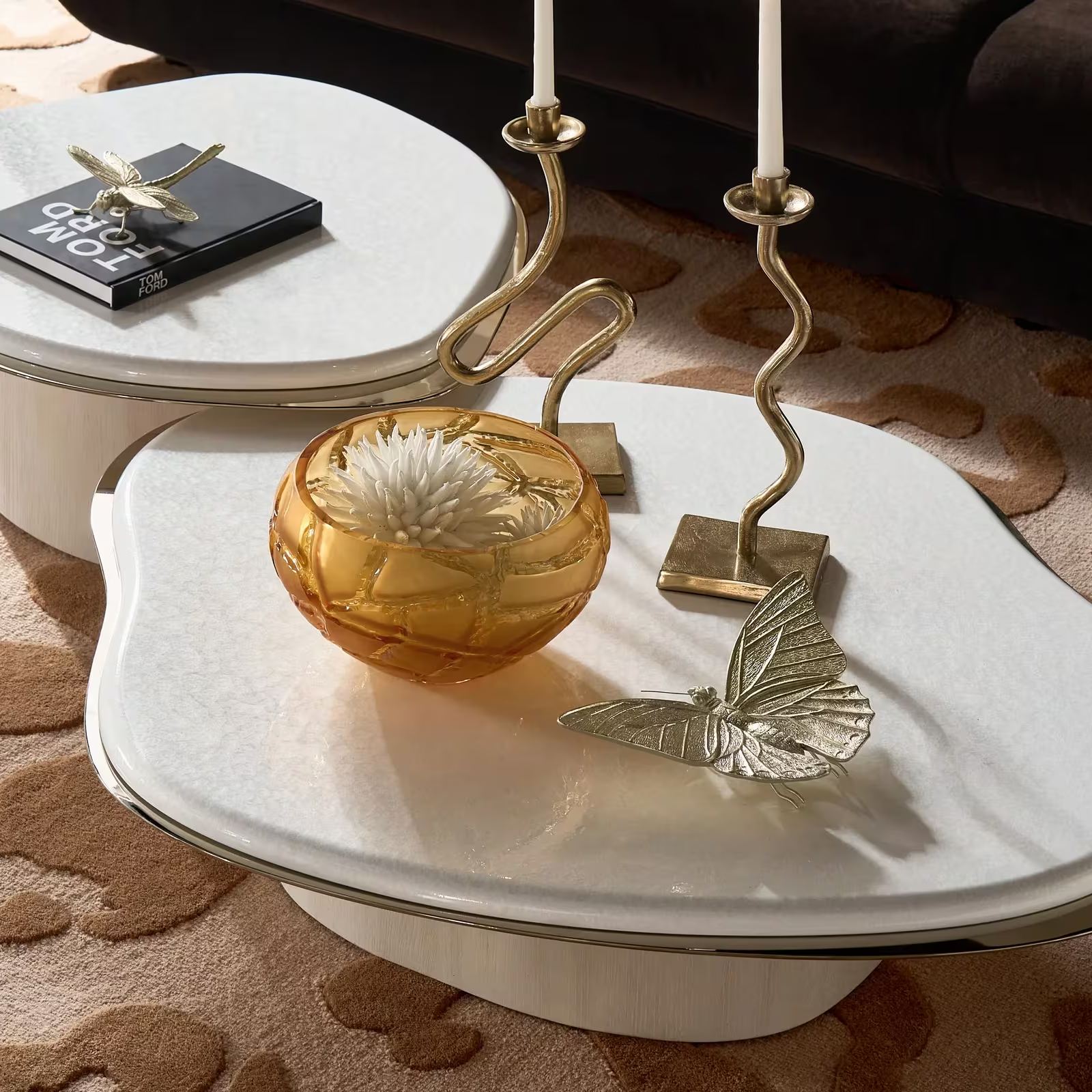 Lumina Bleached Oak Coffee Table Set Of 2